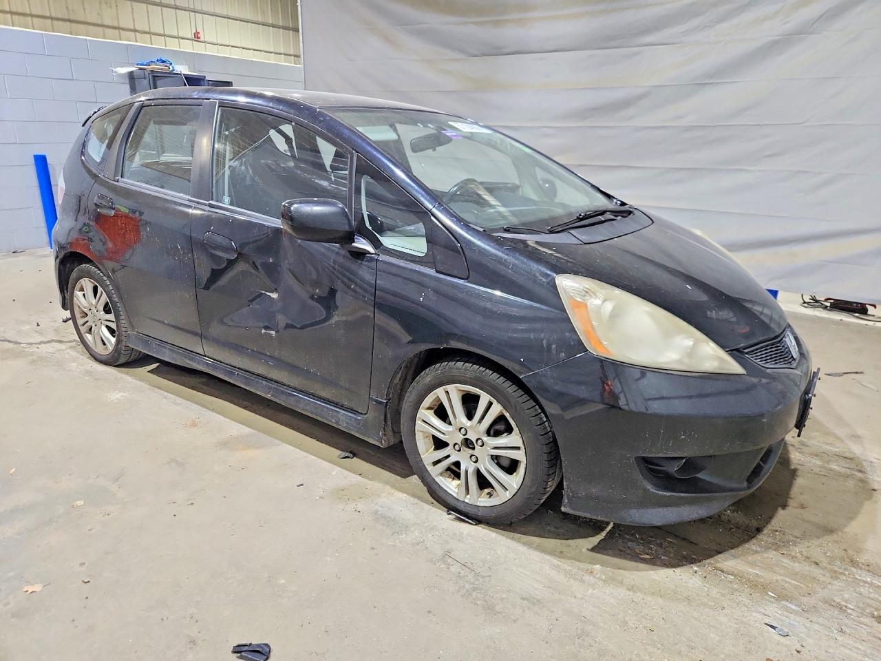 2009 Honda Fit Sport Black vin: JHMGE88499S019216
