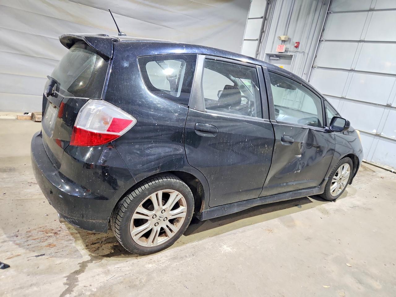 2009 Honda Fit Sport Black vin: JHMGE88499S019216
