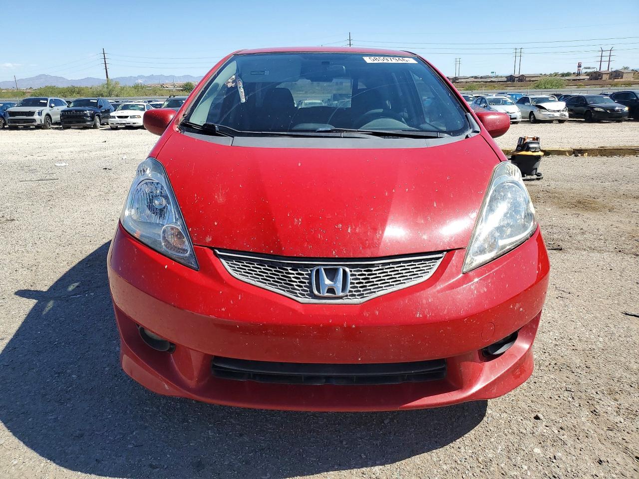 2009 Honda Fit Sport Red vin: JHMGE88499S038882
