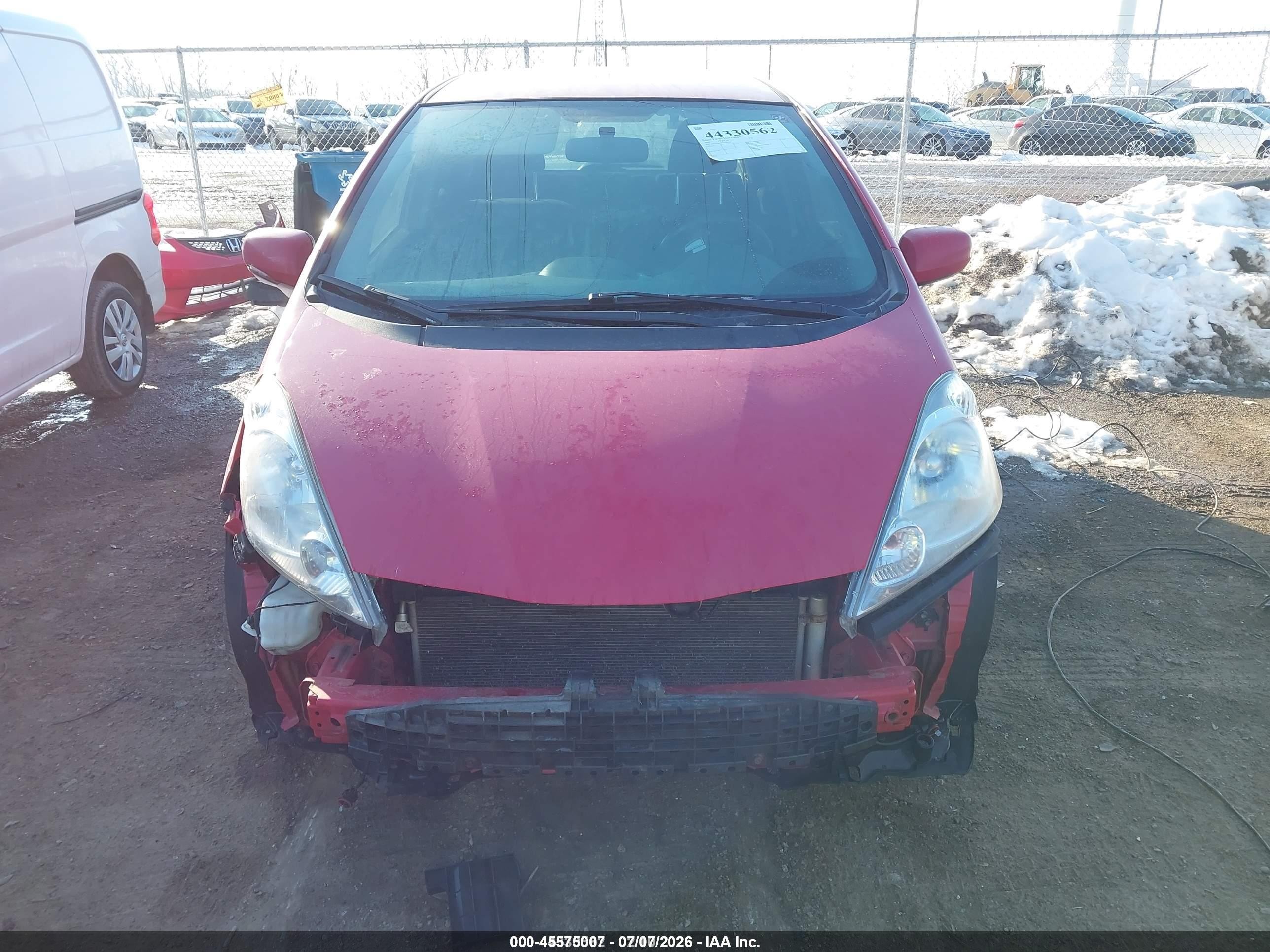2009 Honda Fit Sport Red vin: JHMGE88499S069176