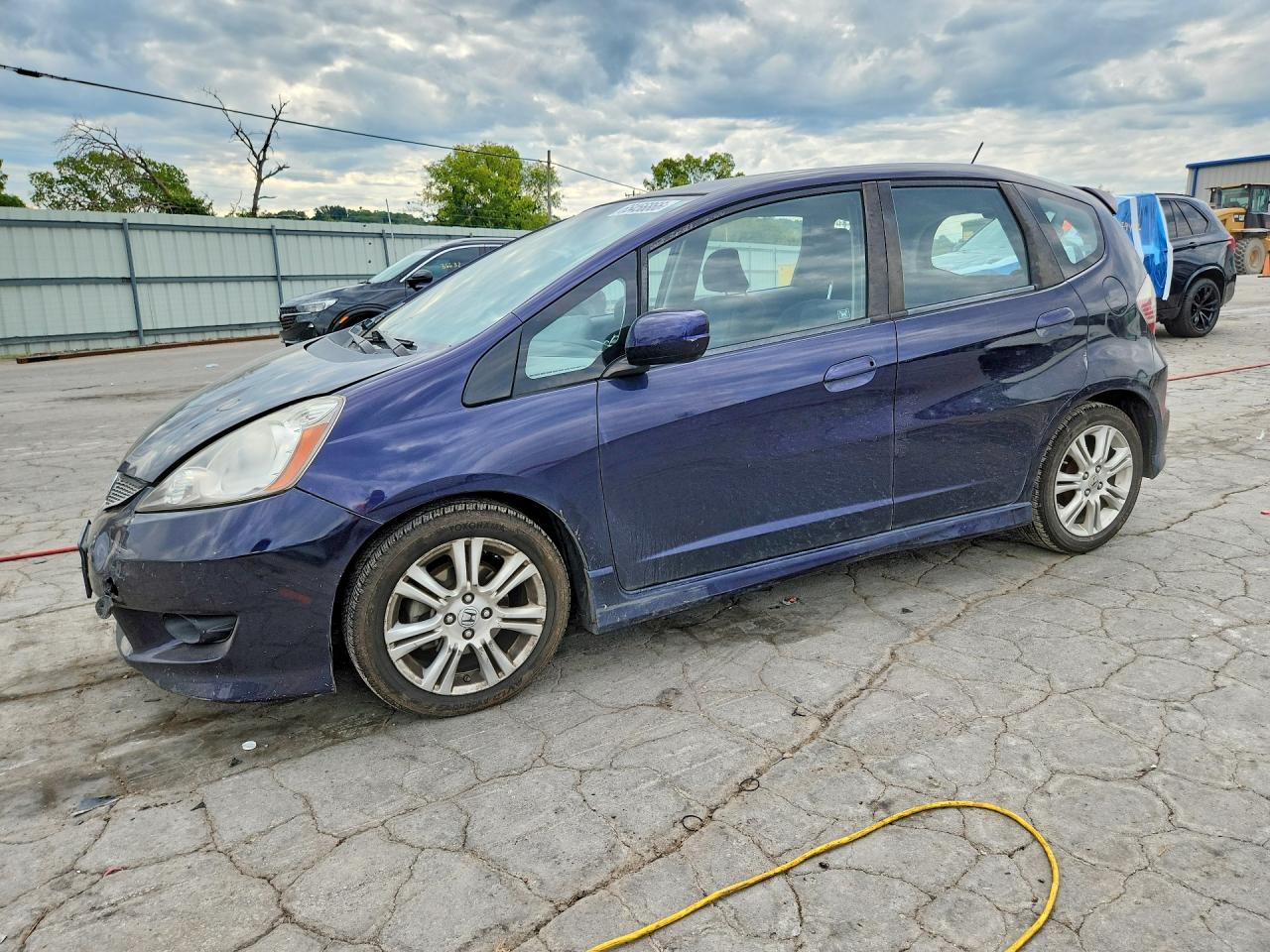 2009 Honda Fit Sport Blue vin: JHMGE88499S075558