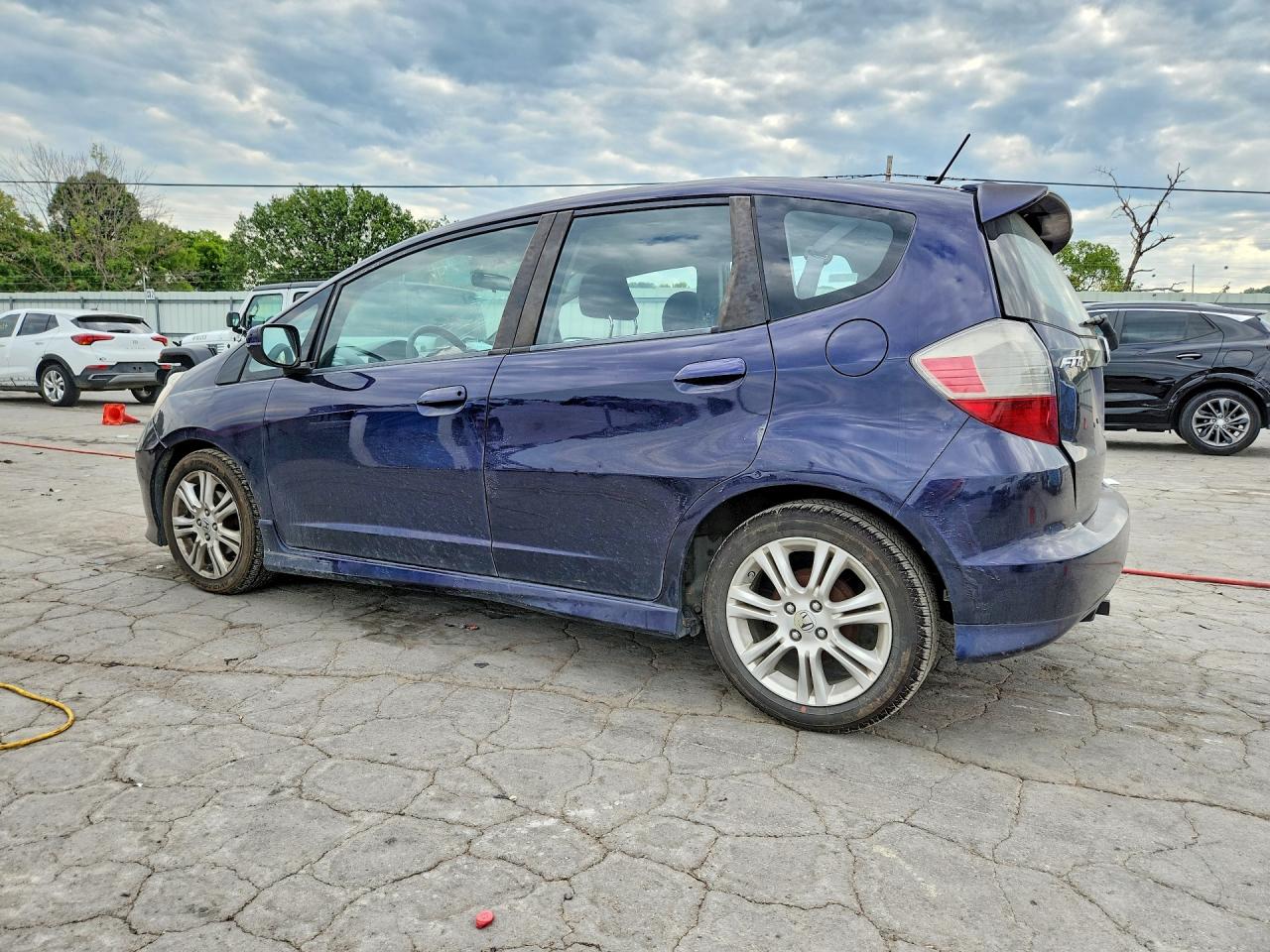 2009 Honda Fit Sport Blue vin: JHMGE88499S075558