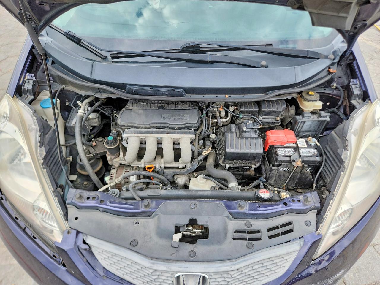 2009 Honda Fit Sport Blue vin: JHMGE88499S075558