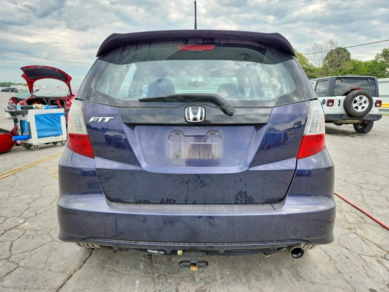 2009 Honda Fit Sport Blue vin: JHMGE88499S075558