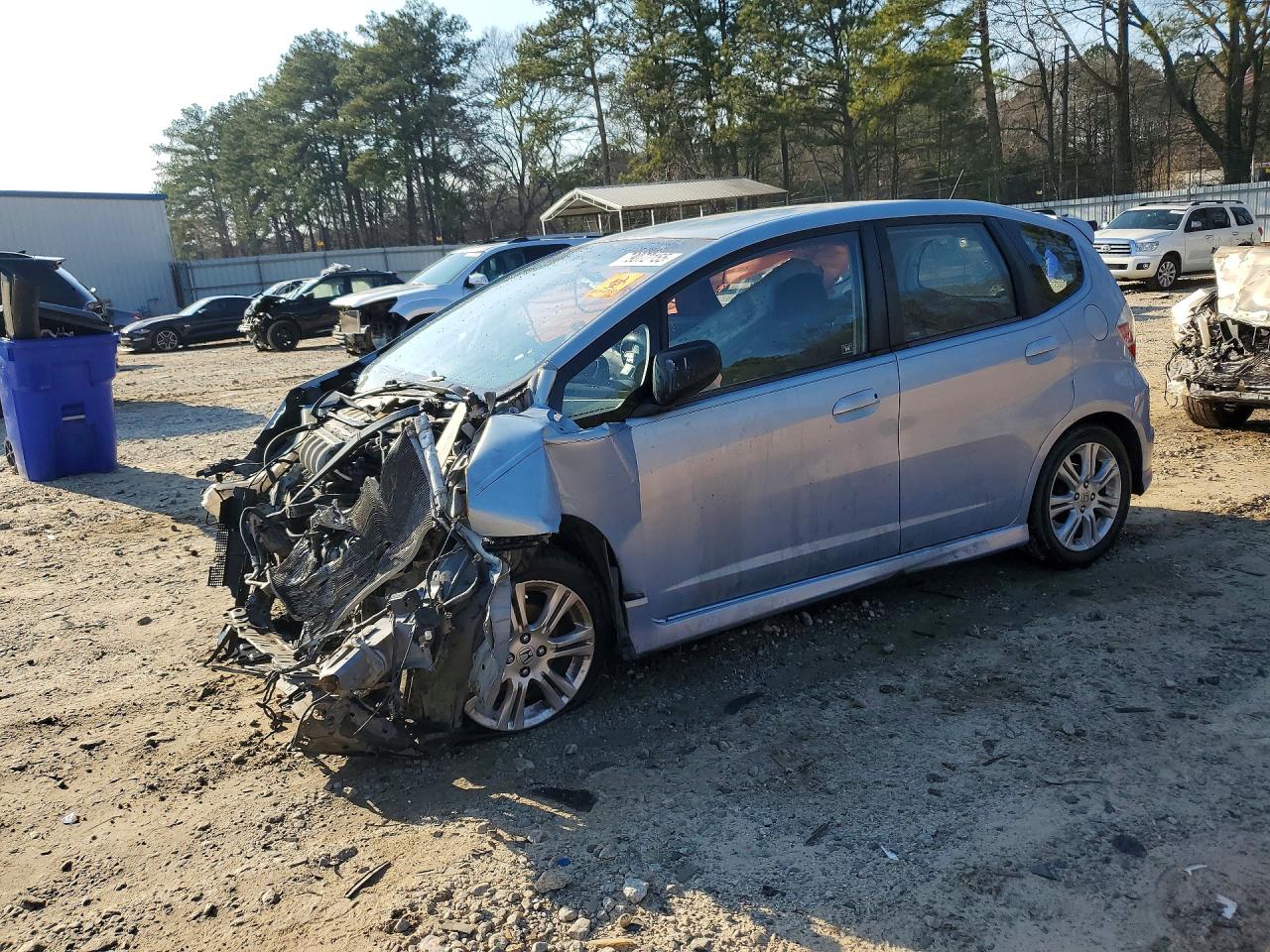 2009 Honda Fit Sport Blue vin: JHMGE884X9C002421