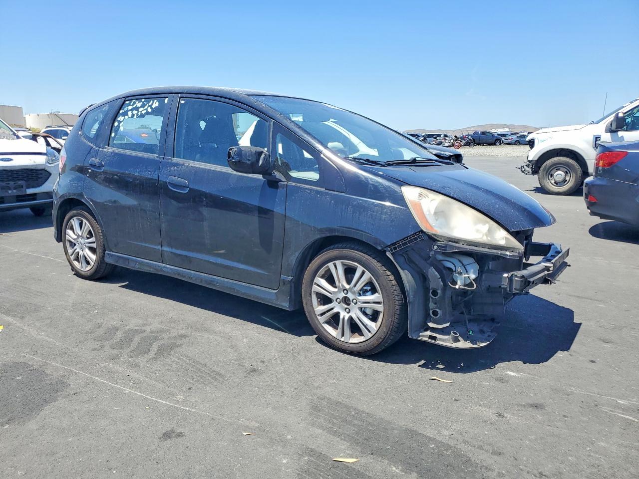 2009 Honda Fit Sport Black vin: JHMGE884X9S009035