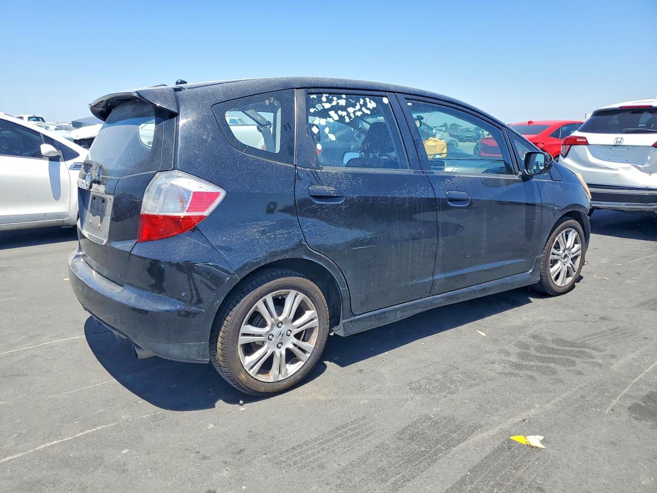 2009 Honda Fit Sport Black vin: JHMGE884X9S009035