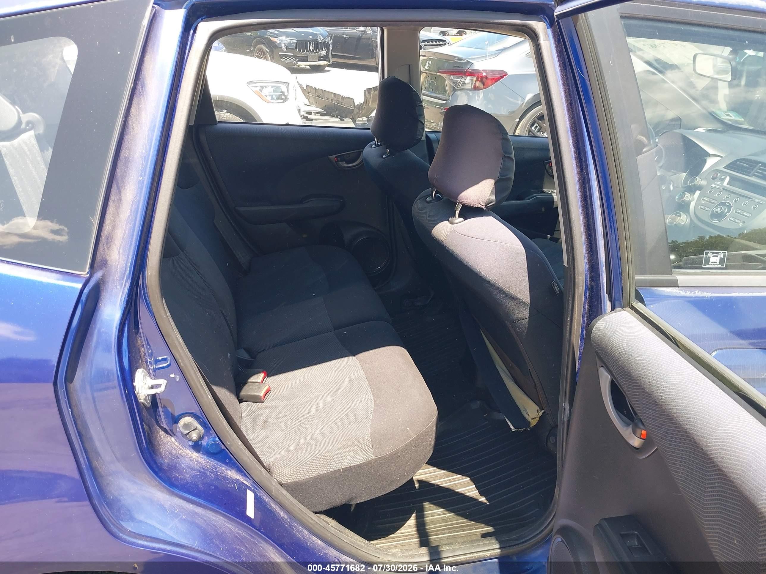 2009 Honda Fit Sport Blue vin: JHMGE884X9S021282