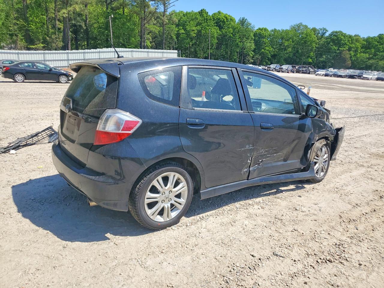 2009 Honda Fit Black vin: JHMGE884X9S055268