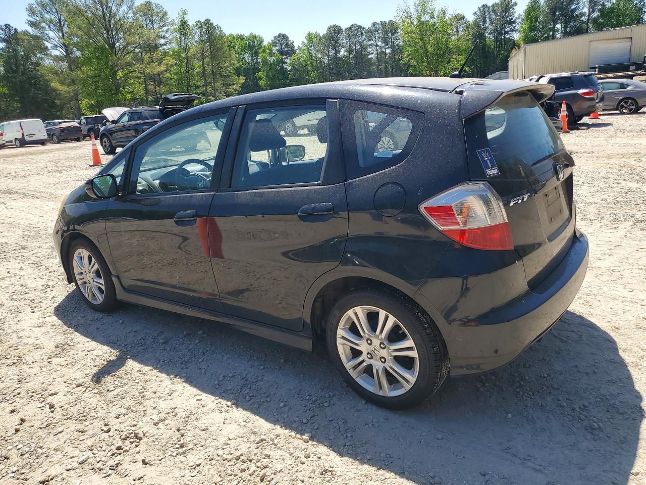 2009 Honda Fit Black vin: JHMGE884X9S055268