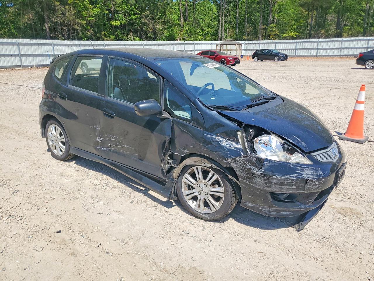 2009 Honda Fit Black vin: JHMGE884X9S055268