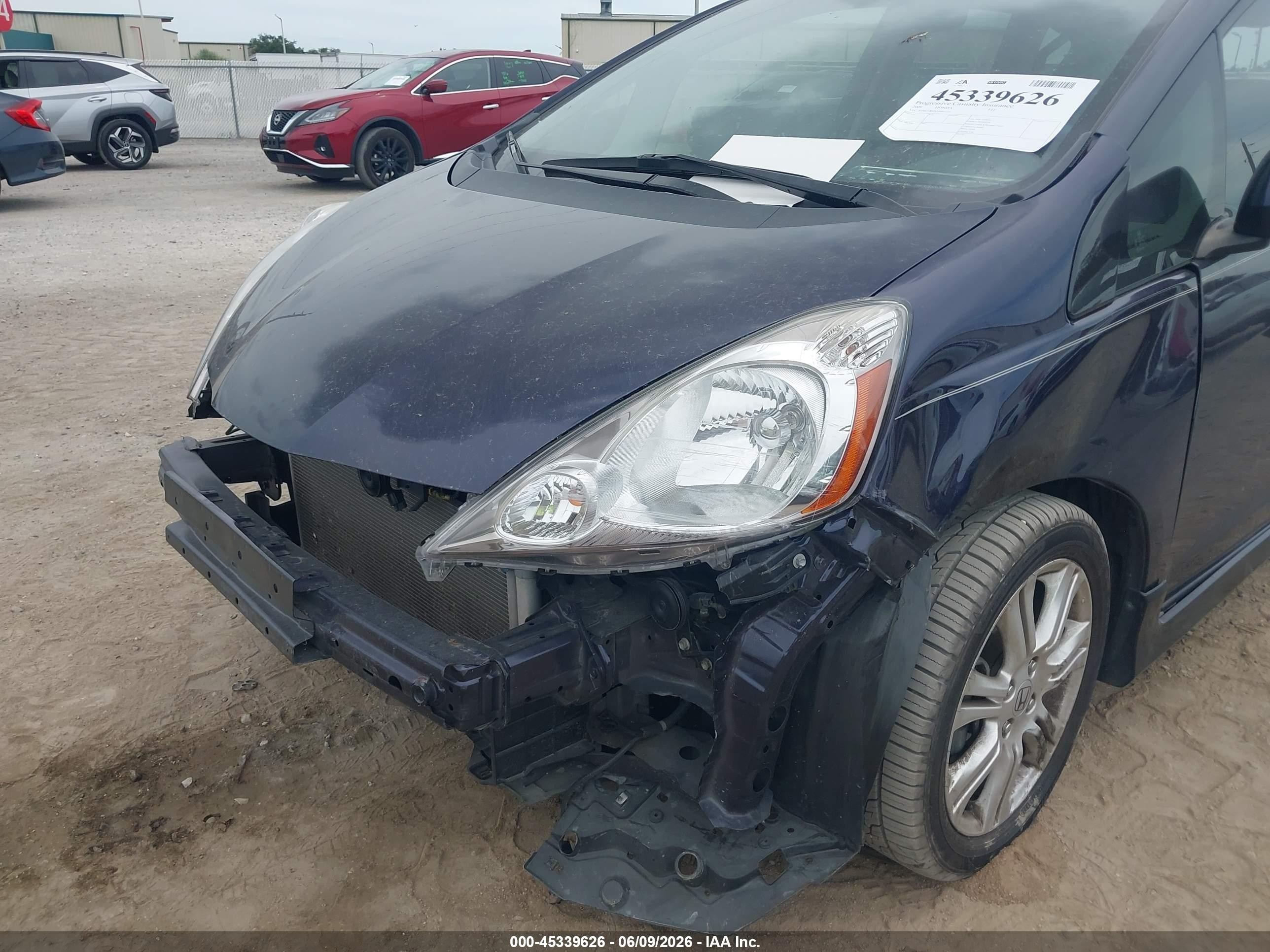 2009 Honda Fit Sport Navy vin: JHMGE884X9S065721