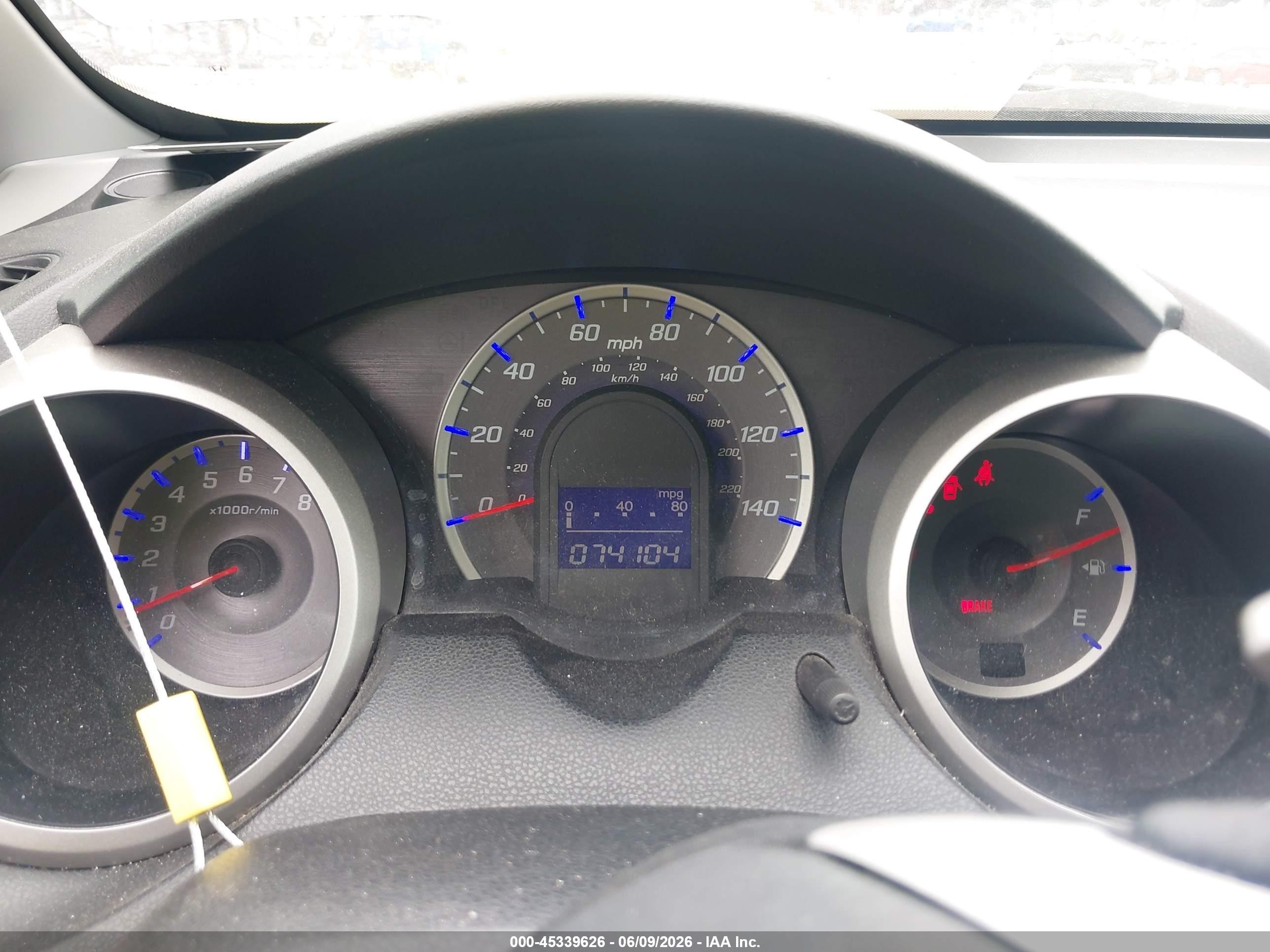 2009 Honda Fit Sport Navy vin: JHMGE884X9S065721
