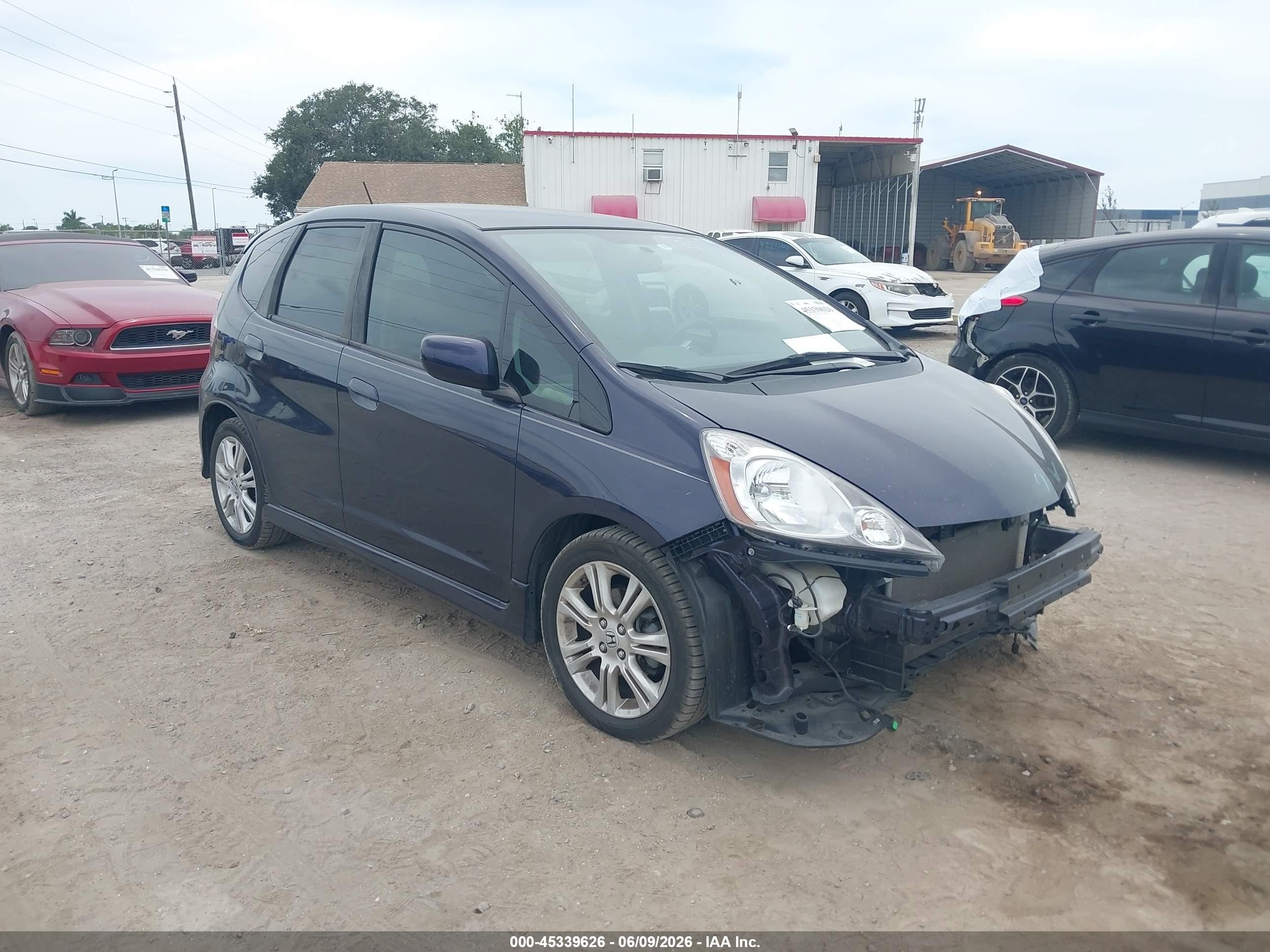2009 Honda Fit Sport Navy vin: JHMGE884X9S065721