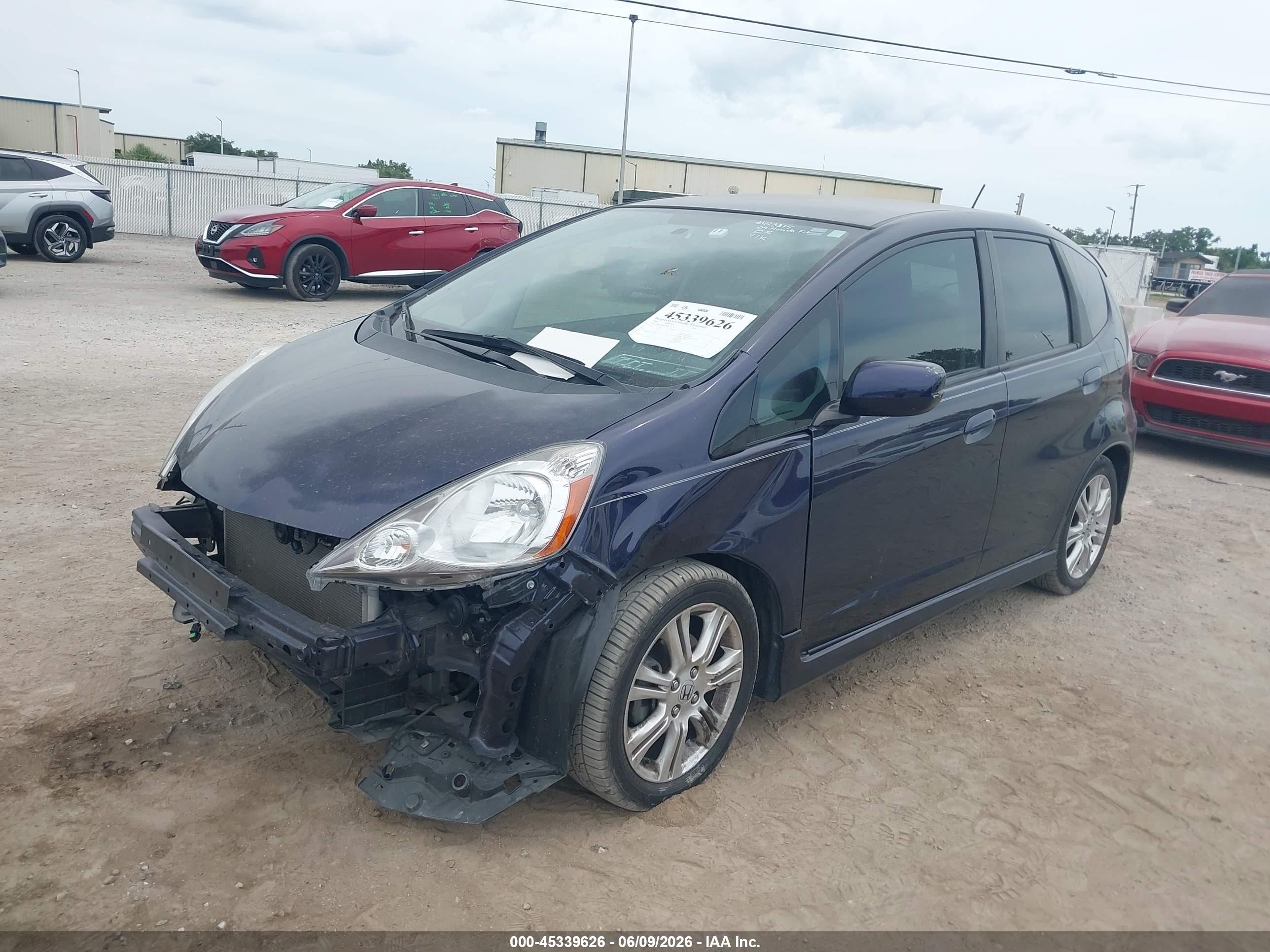2009 Honda Fit Sport Navy vin: JHMGE884X9S065721