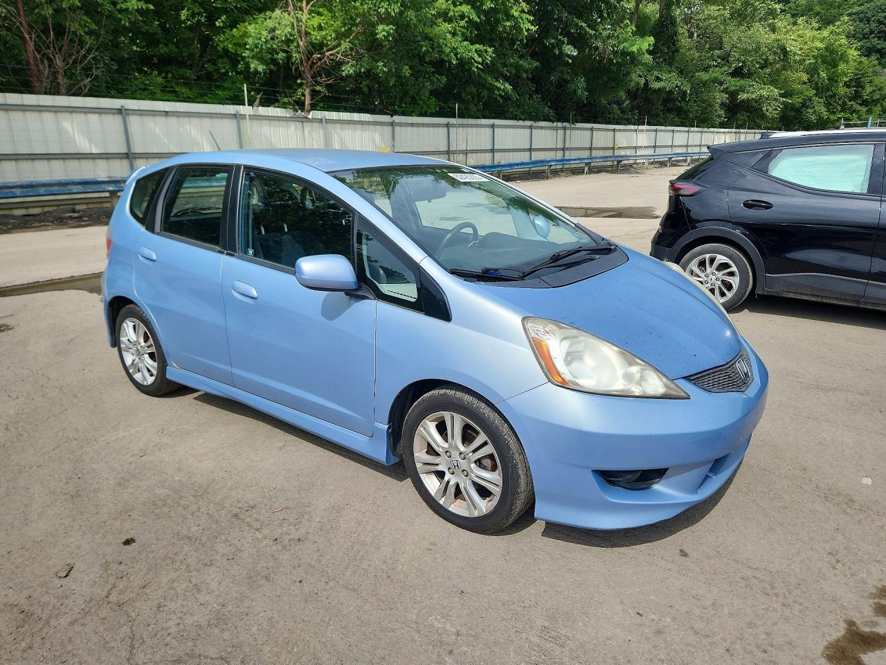 2009 Honda Fit Sport Синий vin: JHMGE884X9S066657