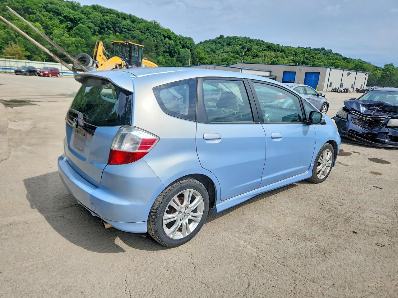 2009 Honda Fit Sport Синий vin: JHMGE884X9S066657