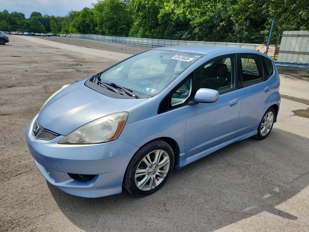 2009 Honda Fit Sport Blue vin: JHMGE884X9S066657