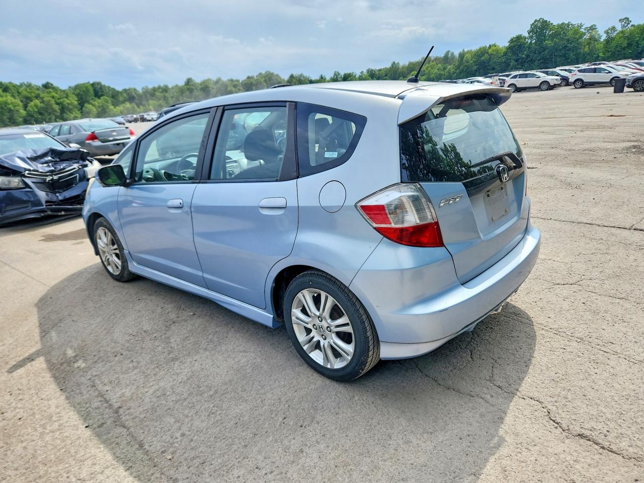 2009 Honda Fit Sport Синий vin: JHMGE884X9S066657