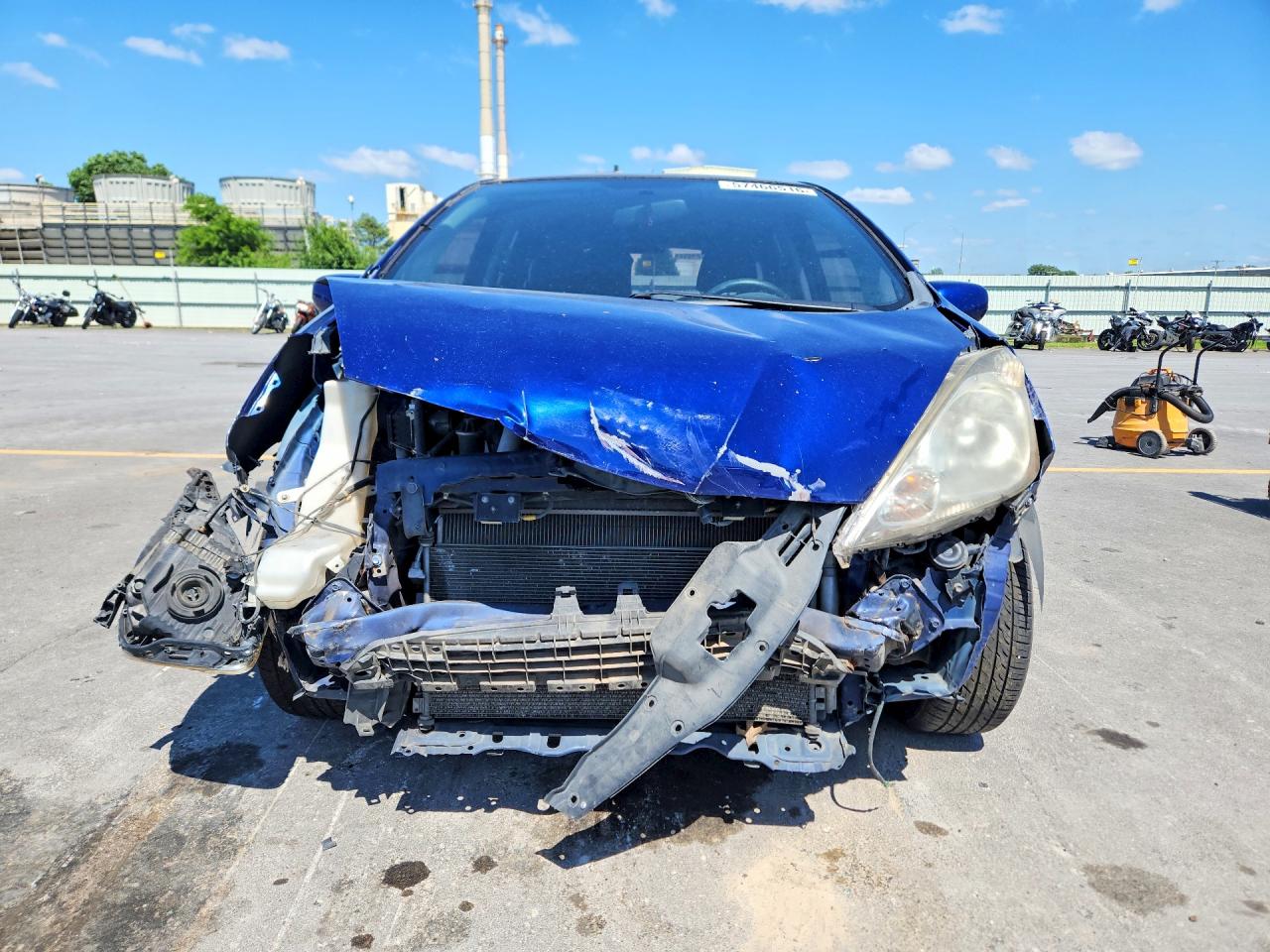 2009 Honda Fit Sport Blue vin: JHMGE88619S014626
