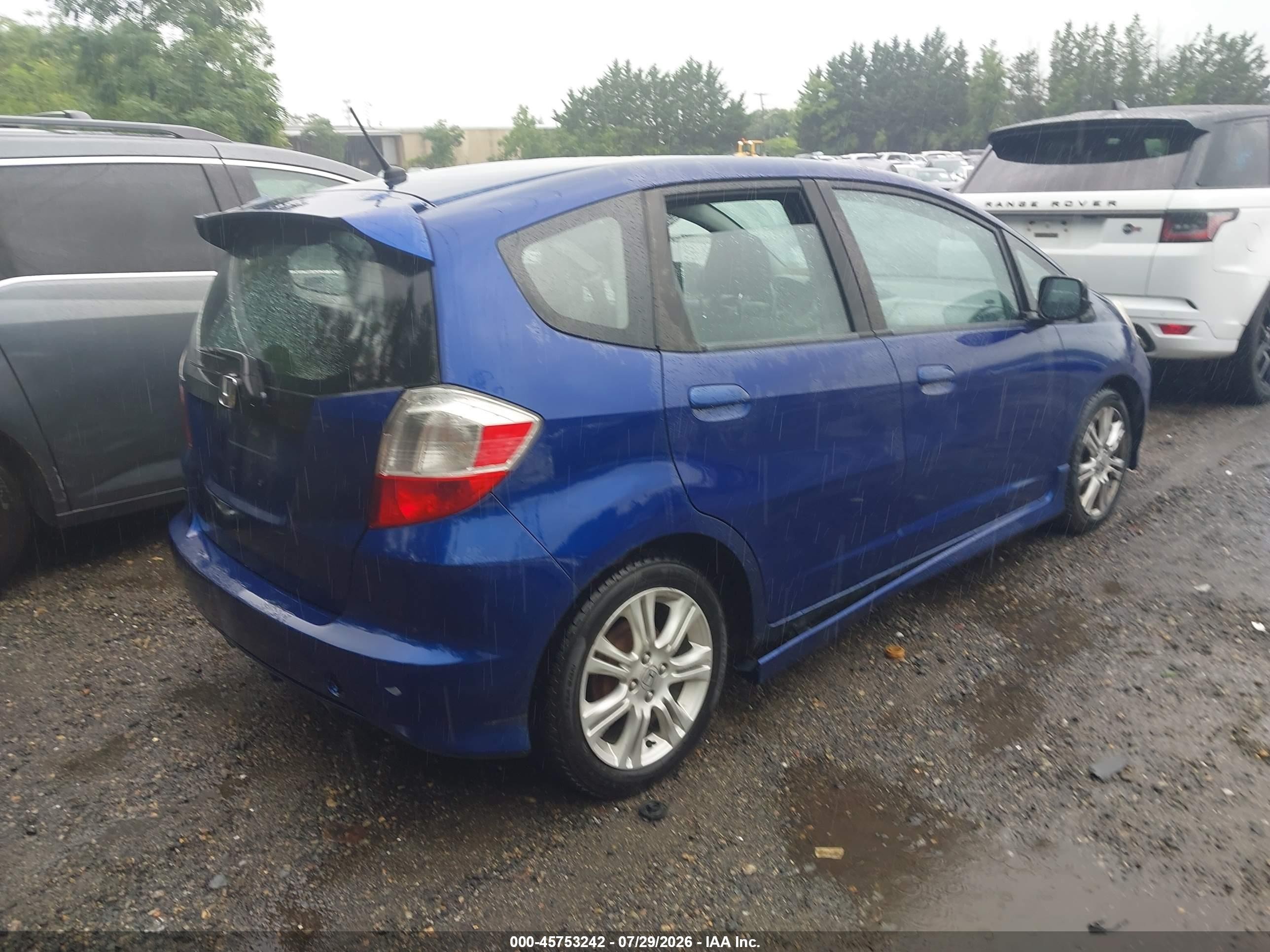 2009 Honda Fit Sport Blue vin: JHMGE88619S056424