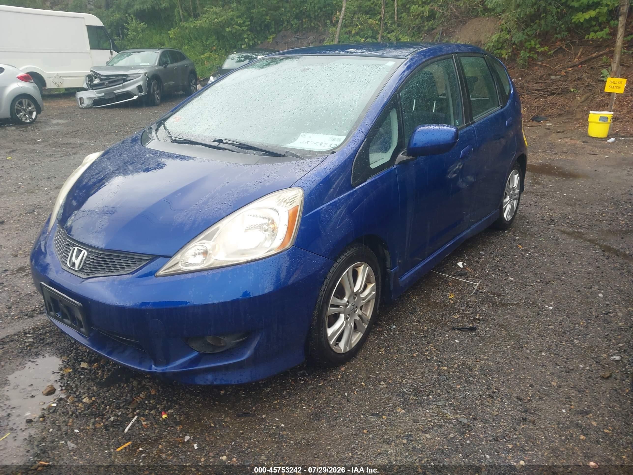 2009 Honda Fit Sport Blue vin: JHMGE88619S056424
