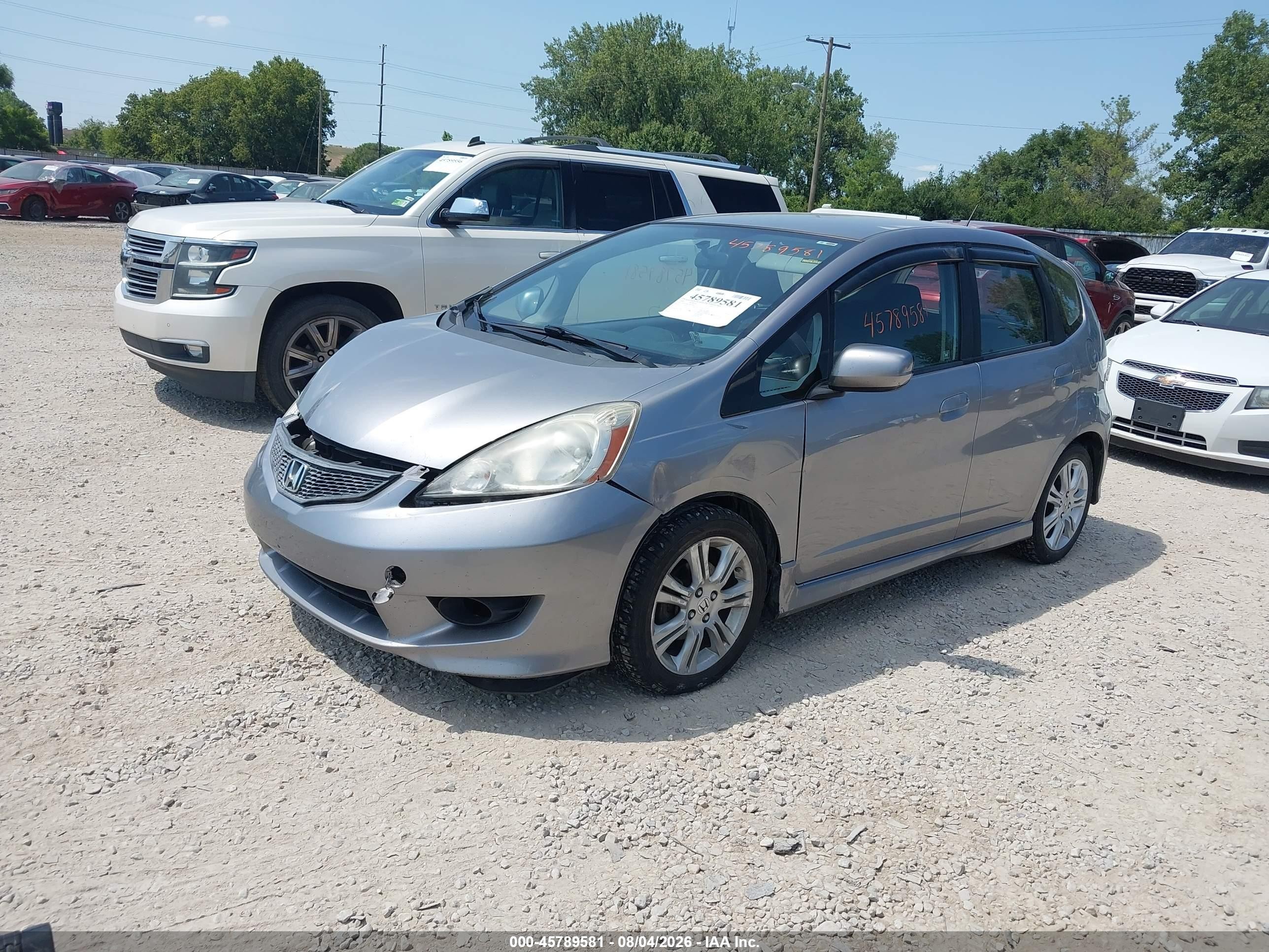 2009 Honda Fit Sport Gray vin: JHMGE88619S059209