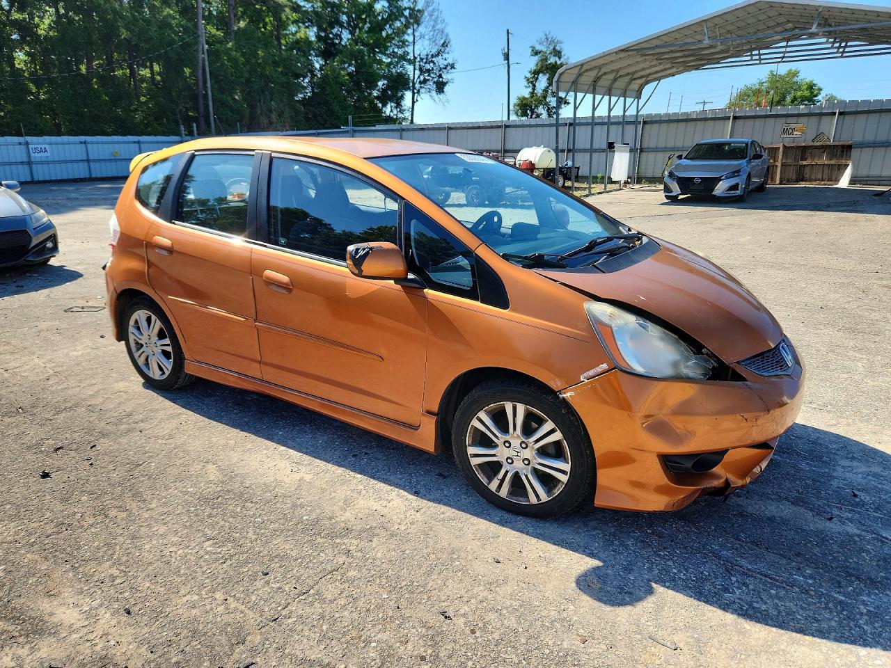 2009 Honda Fit Sport Оранжевый vin: JHMGE88639S046901