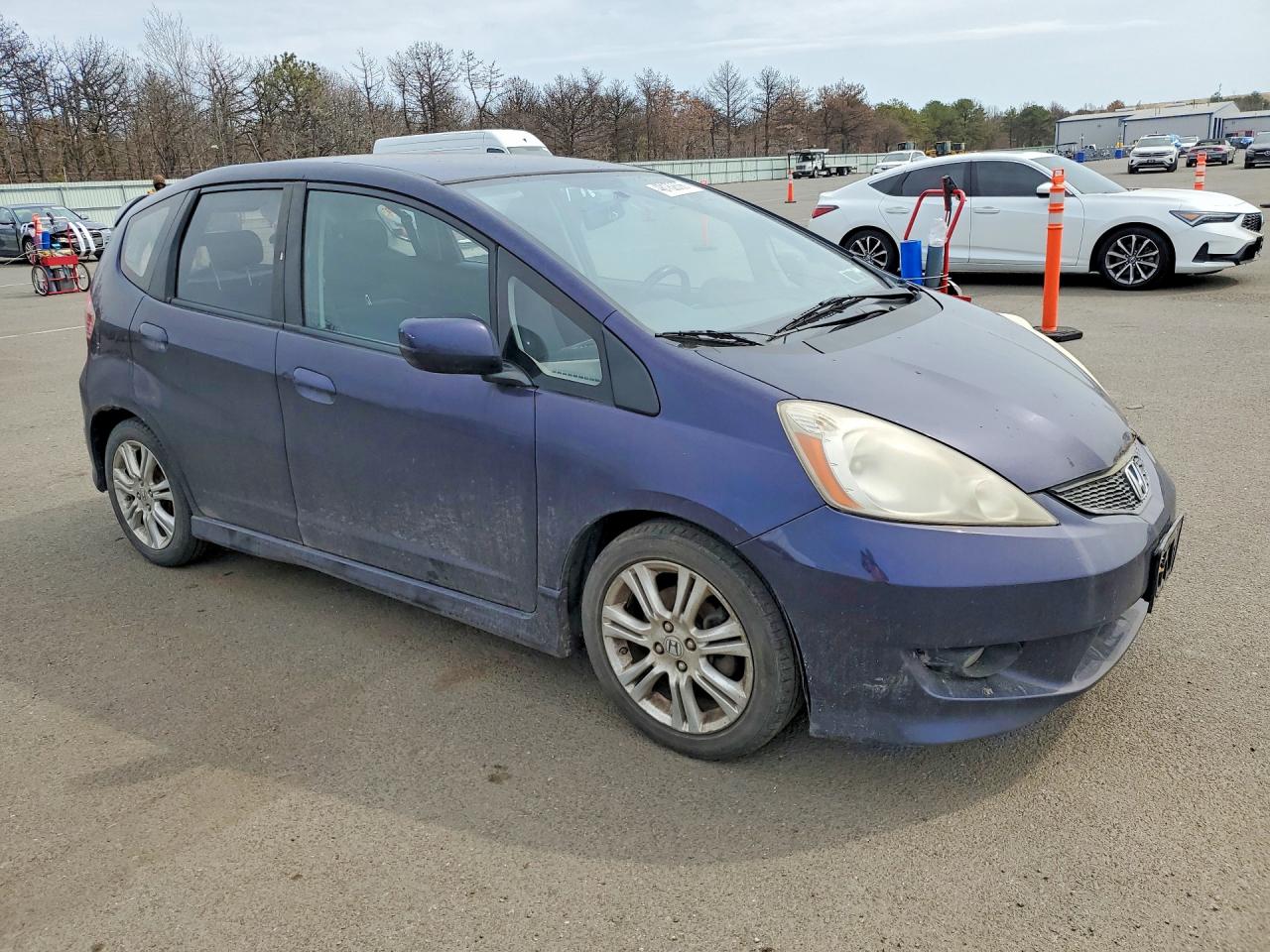 2009 Honda Fit Sport Purple vin: JHMGE88639S057879
