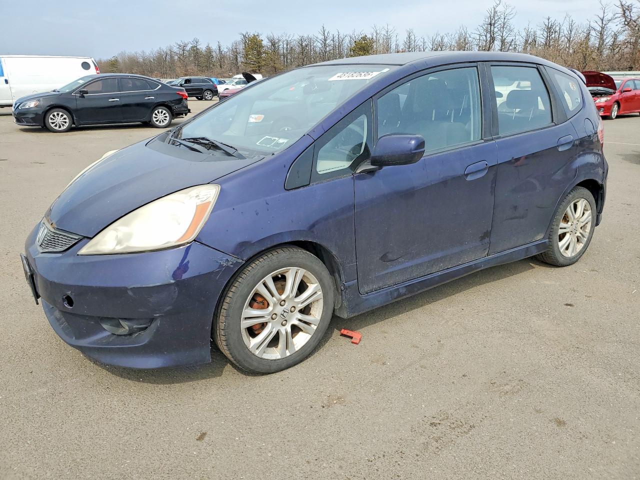 2009 Honda Fit Sport Фиолетовый vin: JHMGE88639S057879