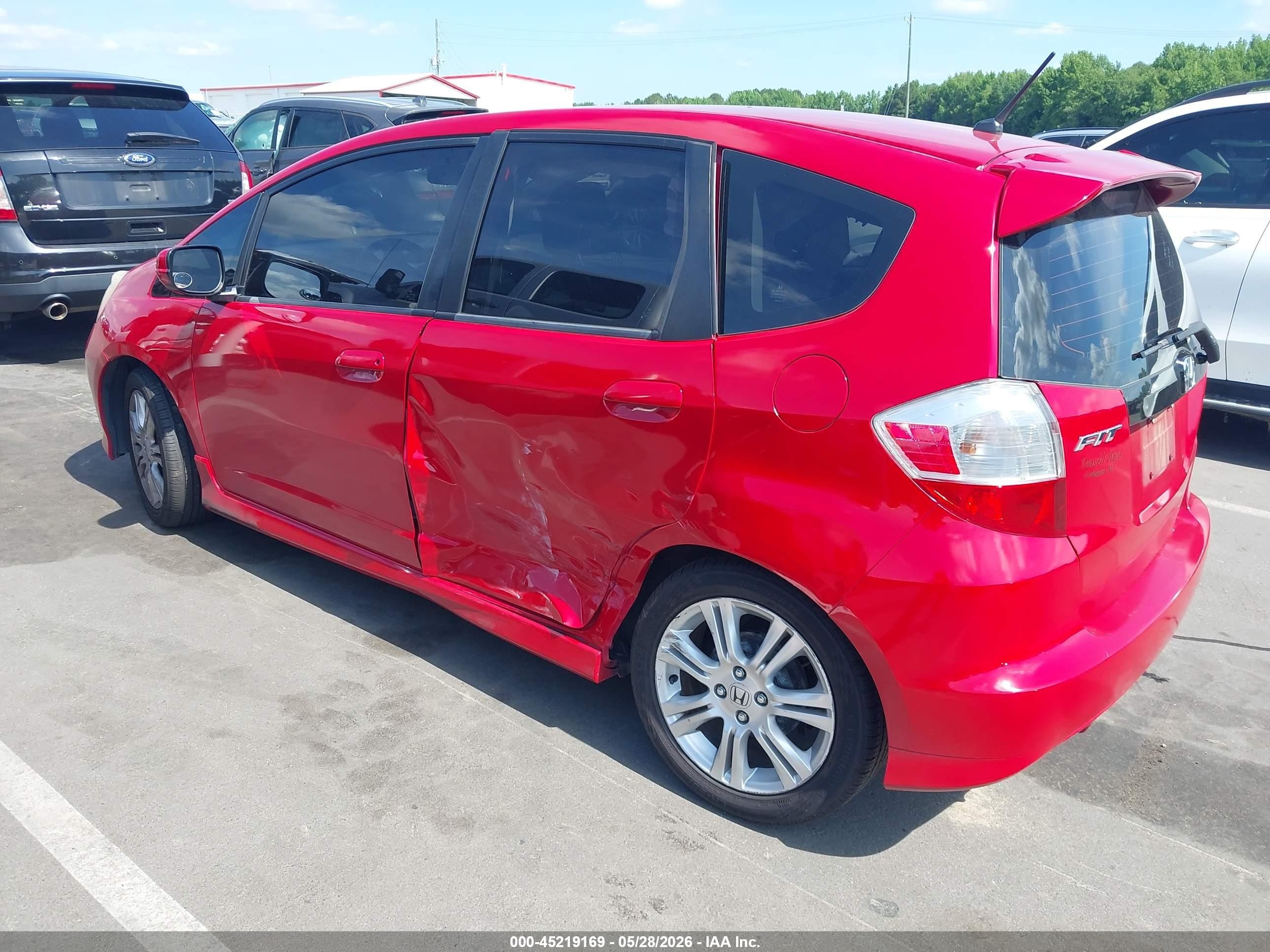 2009 Honda Fit Sport Red vin: JHMGE88649S000039
