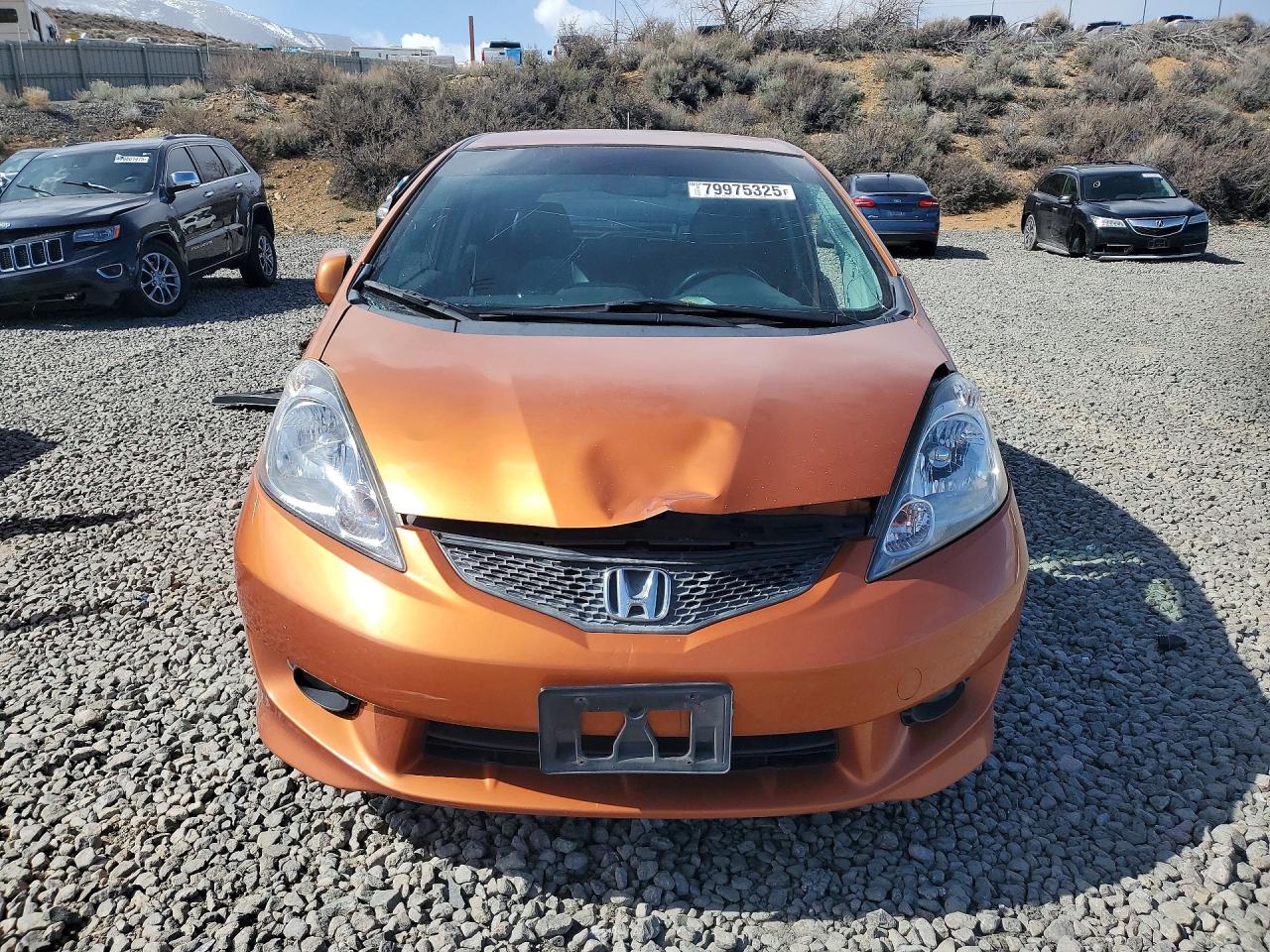 2009 Honda Fit Sport Orange vin: JHMGE88659S044180