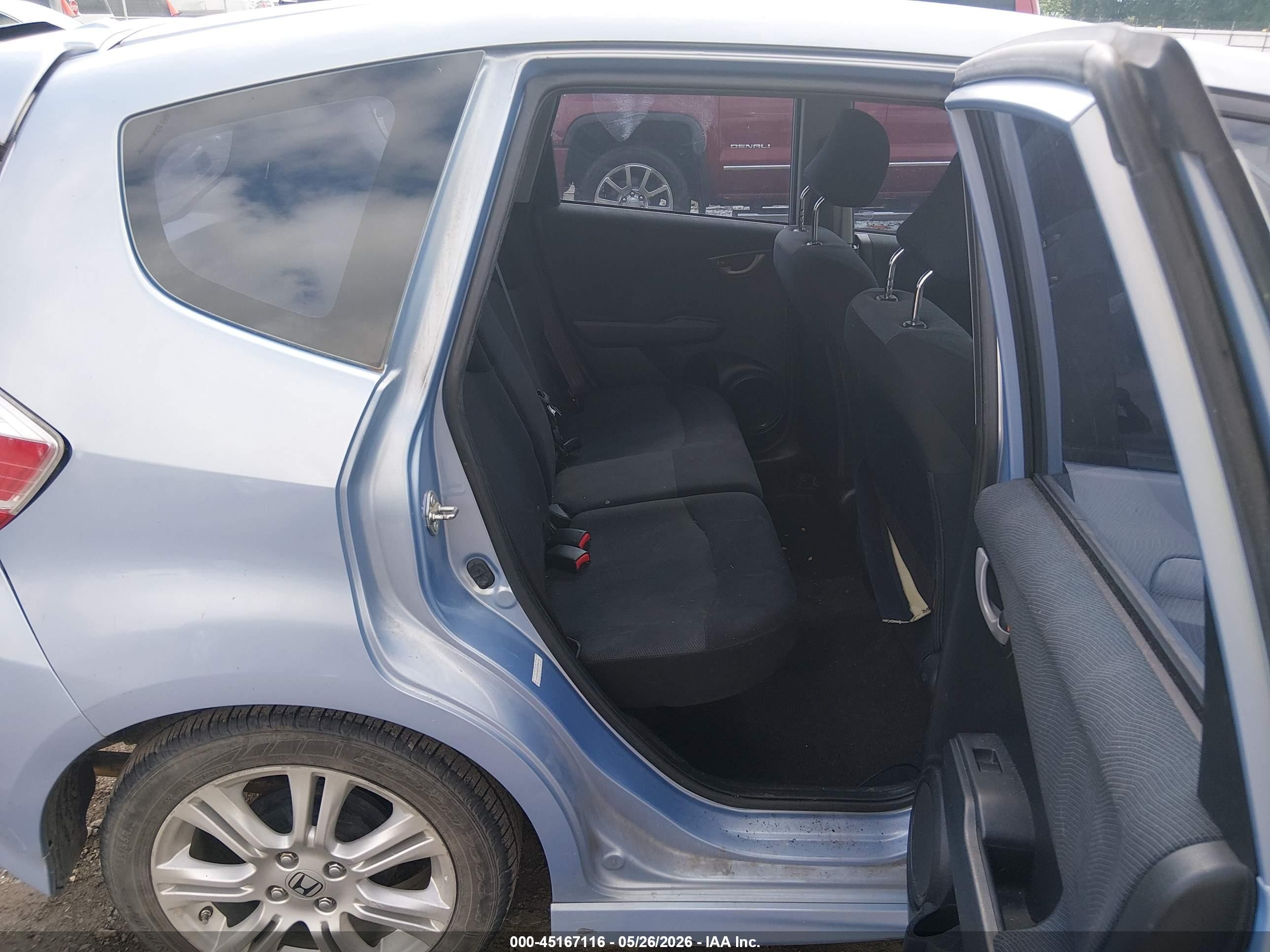 2009 Honda Fit Sport Light Blue vin: JHMGE88659S060119