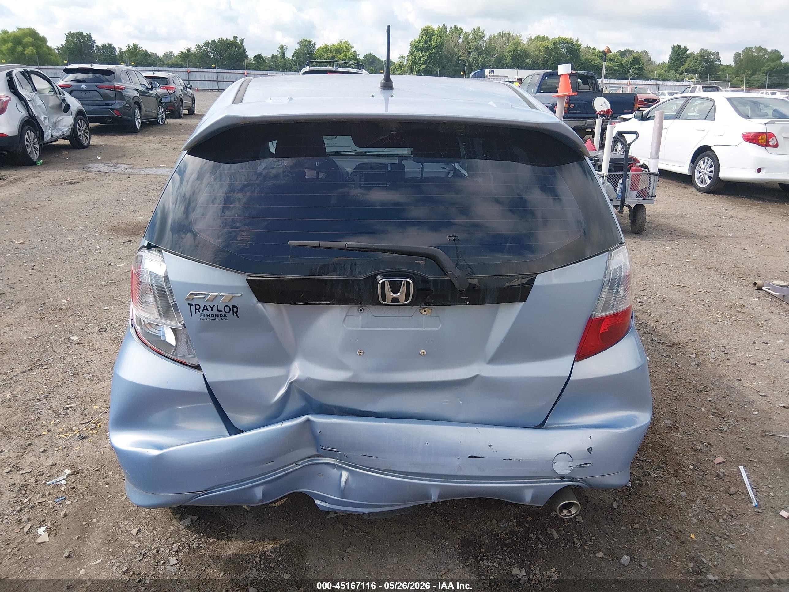 2009 Honda Fit Sport Light Blue vin: JHMGE88659S060119