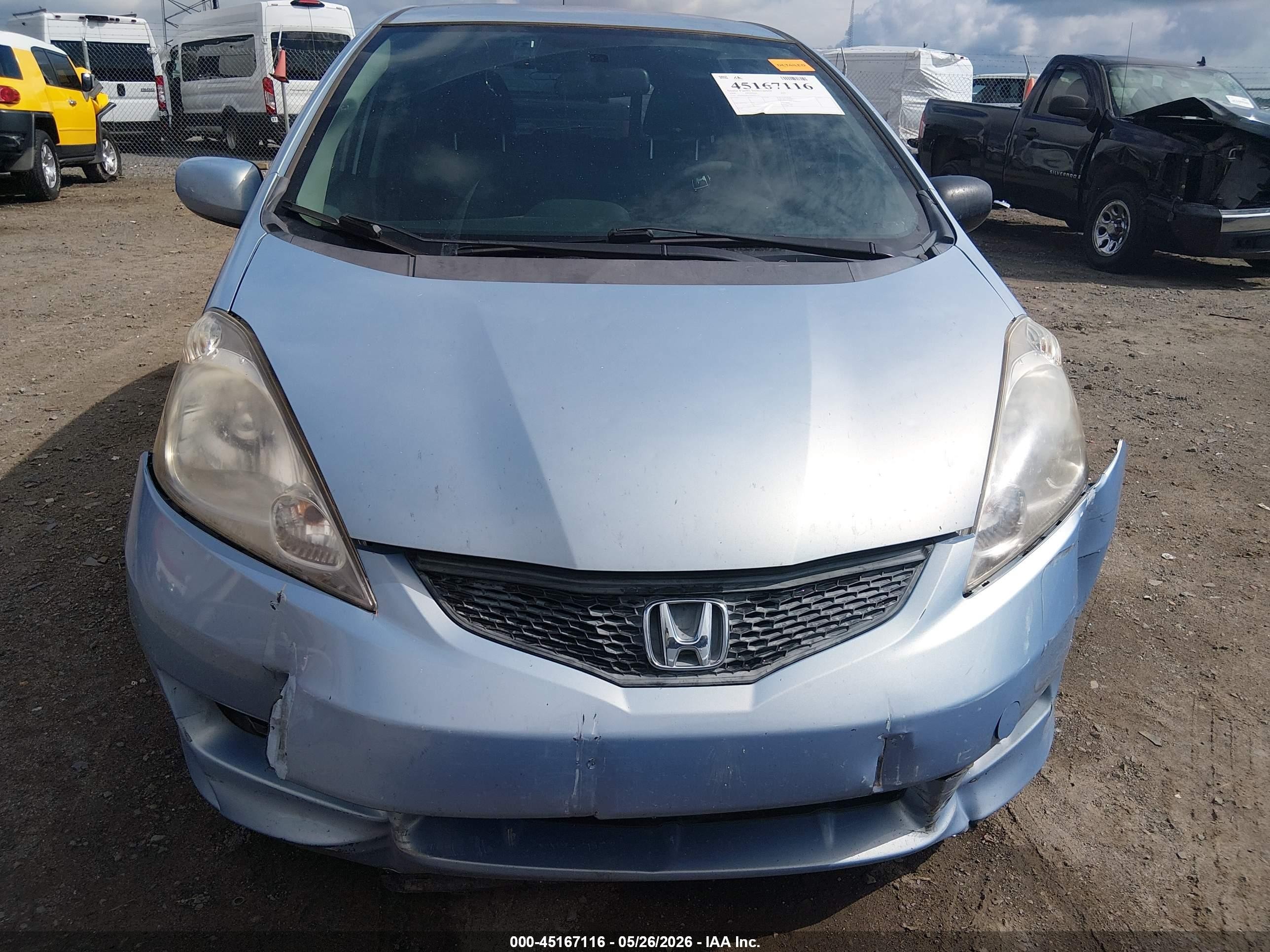 2009 Honda Fit Sport Light Blue vin: JHMGE88659S060119
