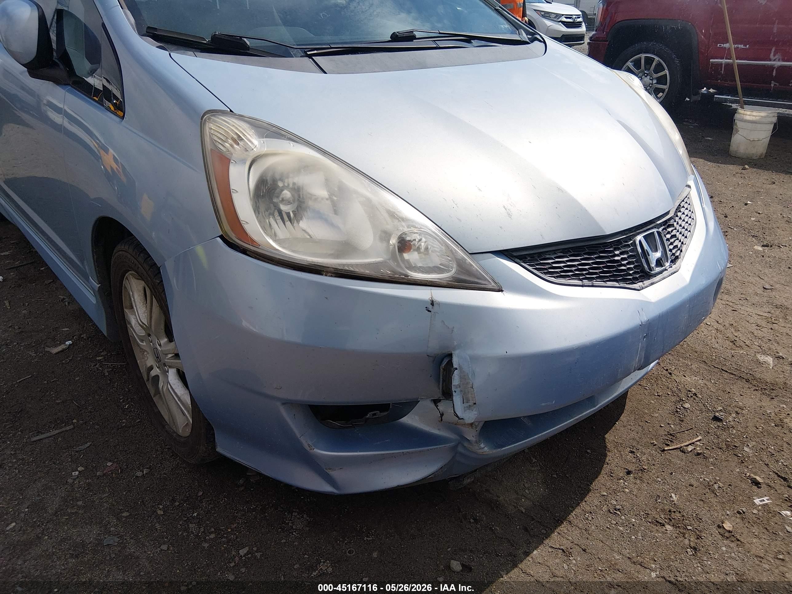 2009 Honda Fit Sport Light Blue vin: JHMGE88659S060119
