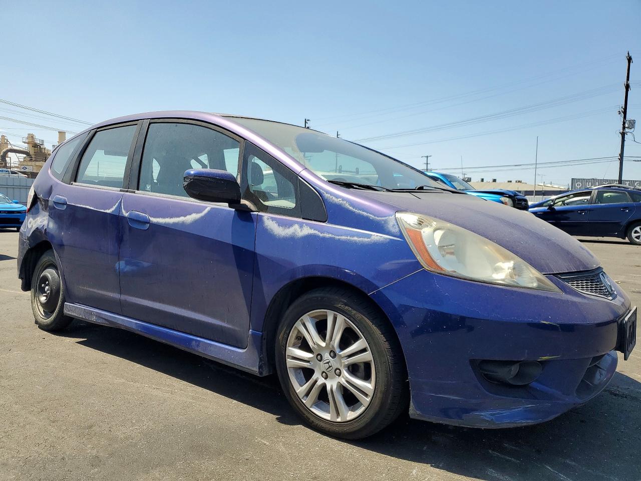 2009 Honda Fit Sport Blue vin: JHMGE88669S031440