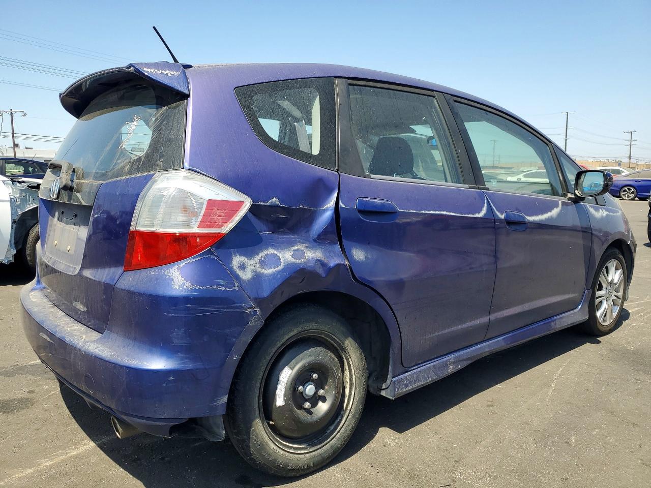 2009 Honda Fit Sport Blue vin: JHMGE88669S031440
