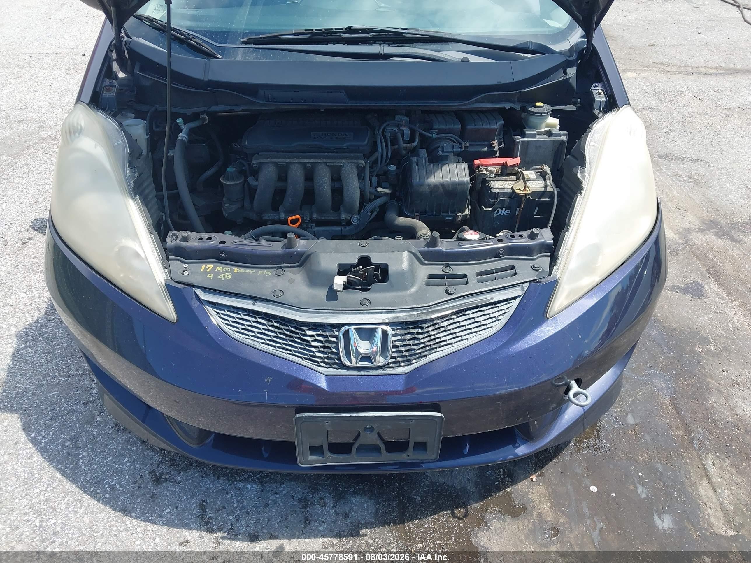 2009 Honda Fit Sport Purple vin: JHMGE88669S073638