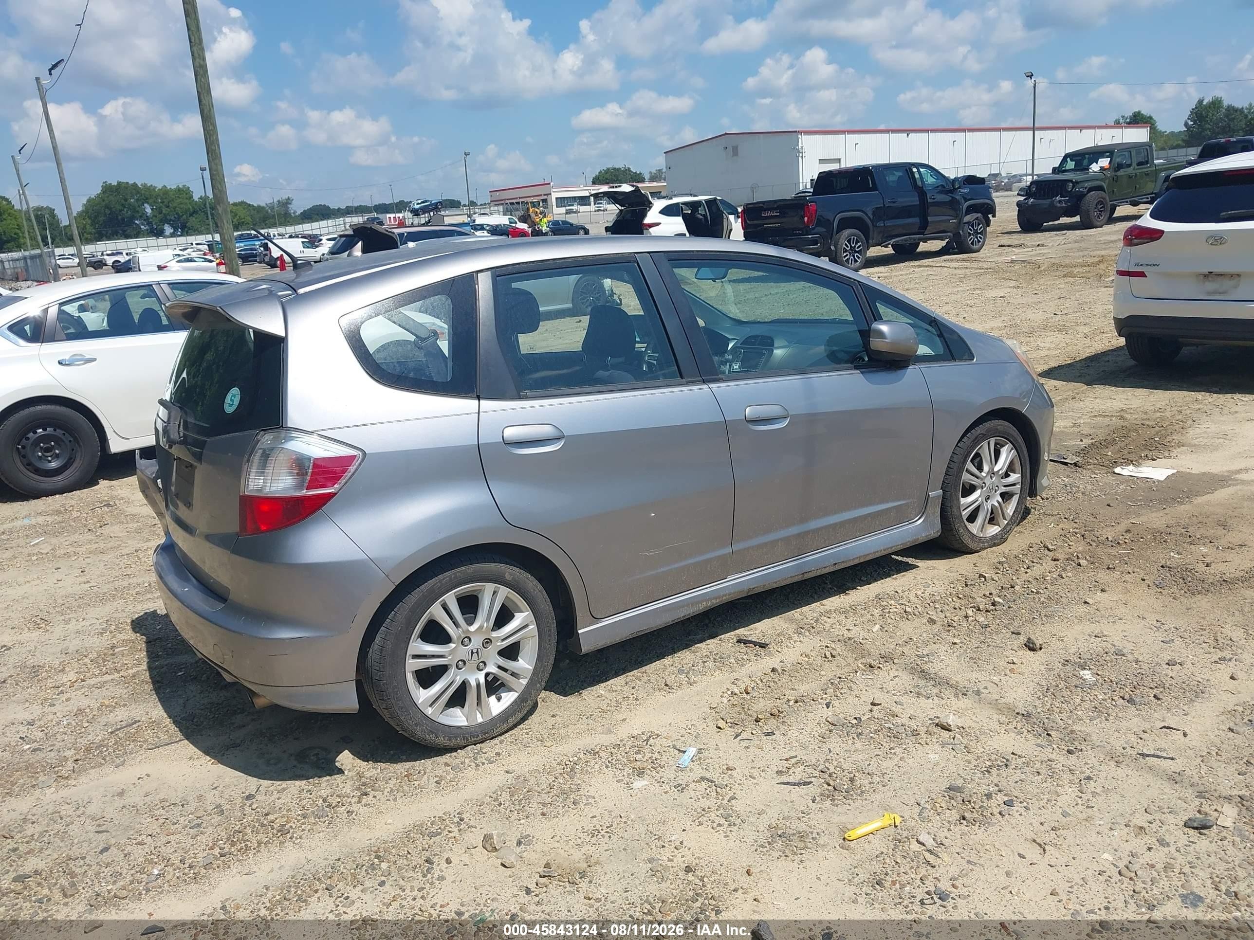2009 Honda Fit Sport Gray vin: JHMGE88679S003419