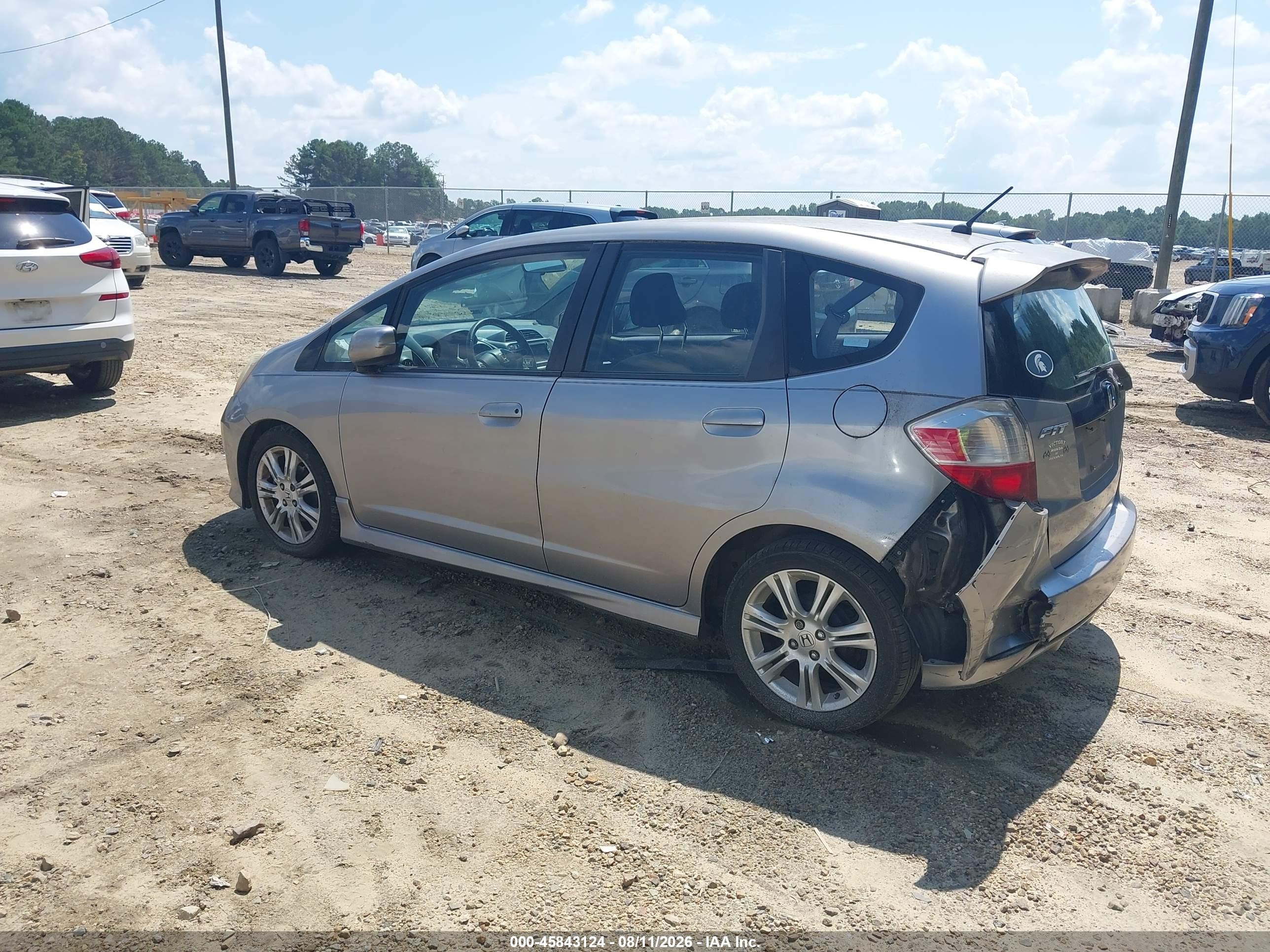 2009 Honda Fit Sport Gray vin: JHMGE88679S003419