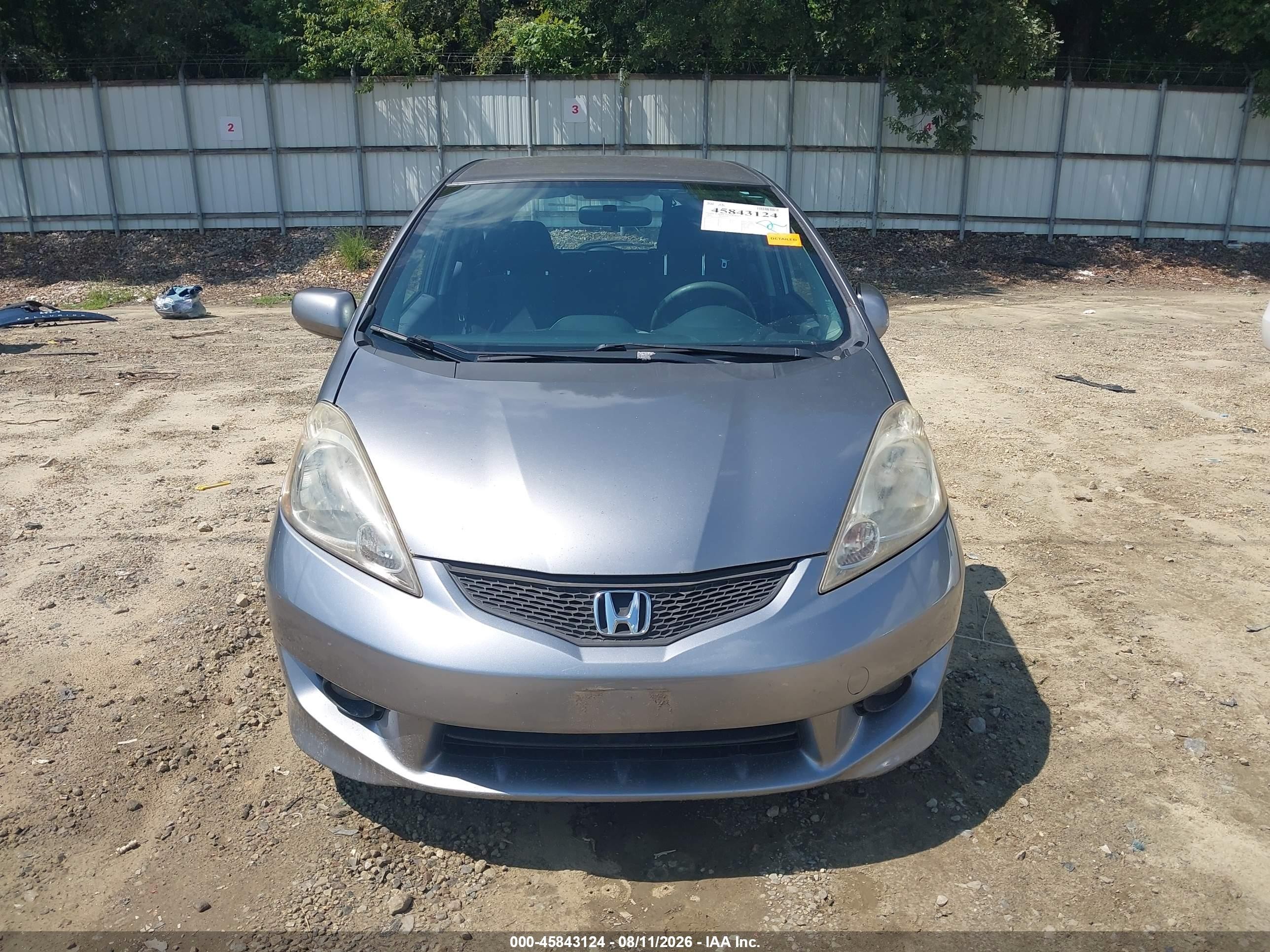 2009 Honda Fit Sport Gray vin: JHMGE88679S003419