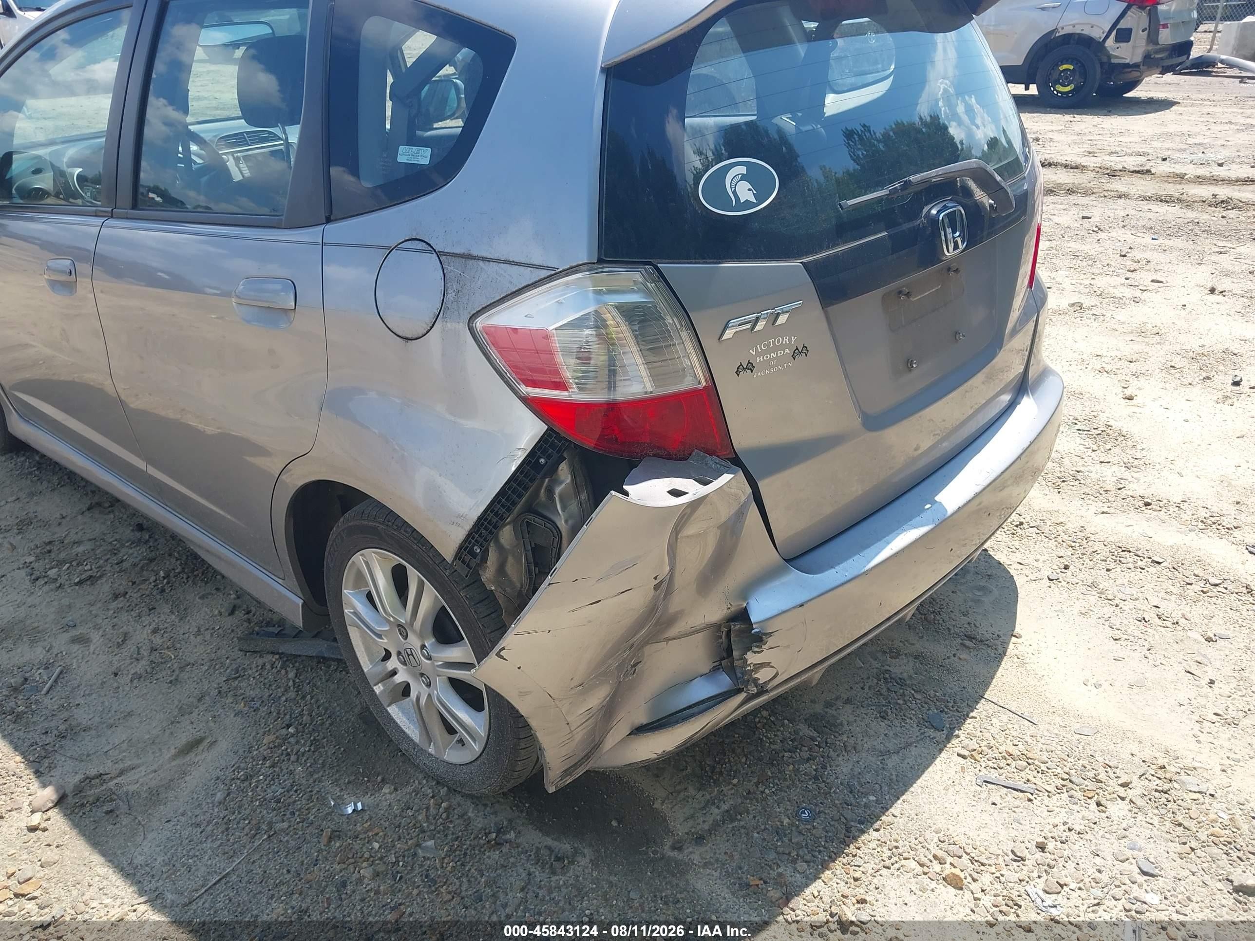 2009 Honda Fit Sport Gray vin: JHMGE88679S003419