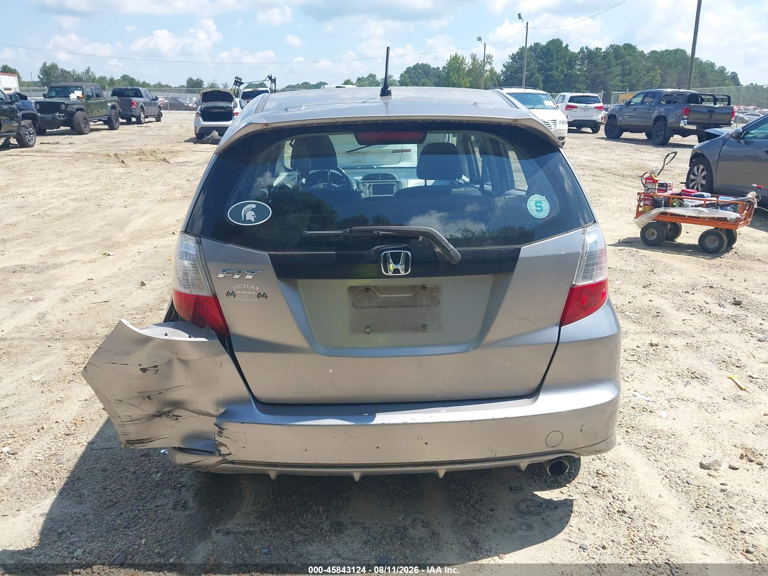 2009 Honda Fit Sport Gray vin: JHMGE88679S003419
