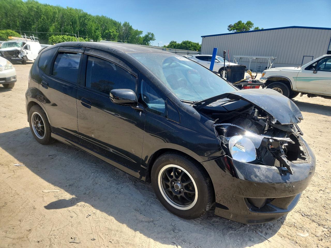 2009 Honda Fit Sport Черный vin: JHMGE88679S014162
