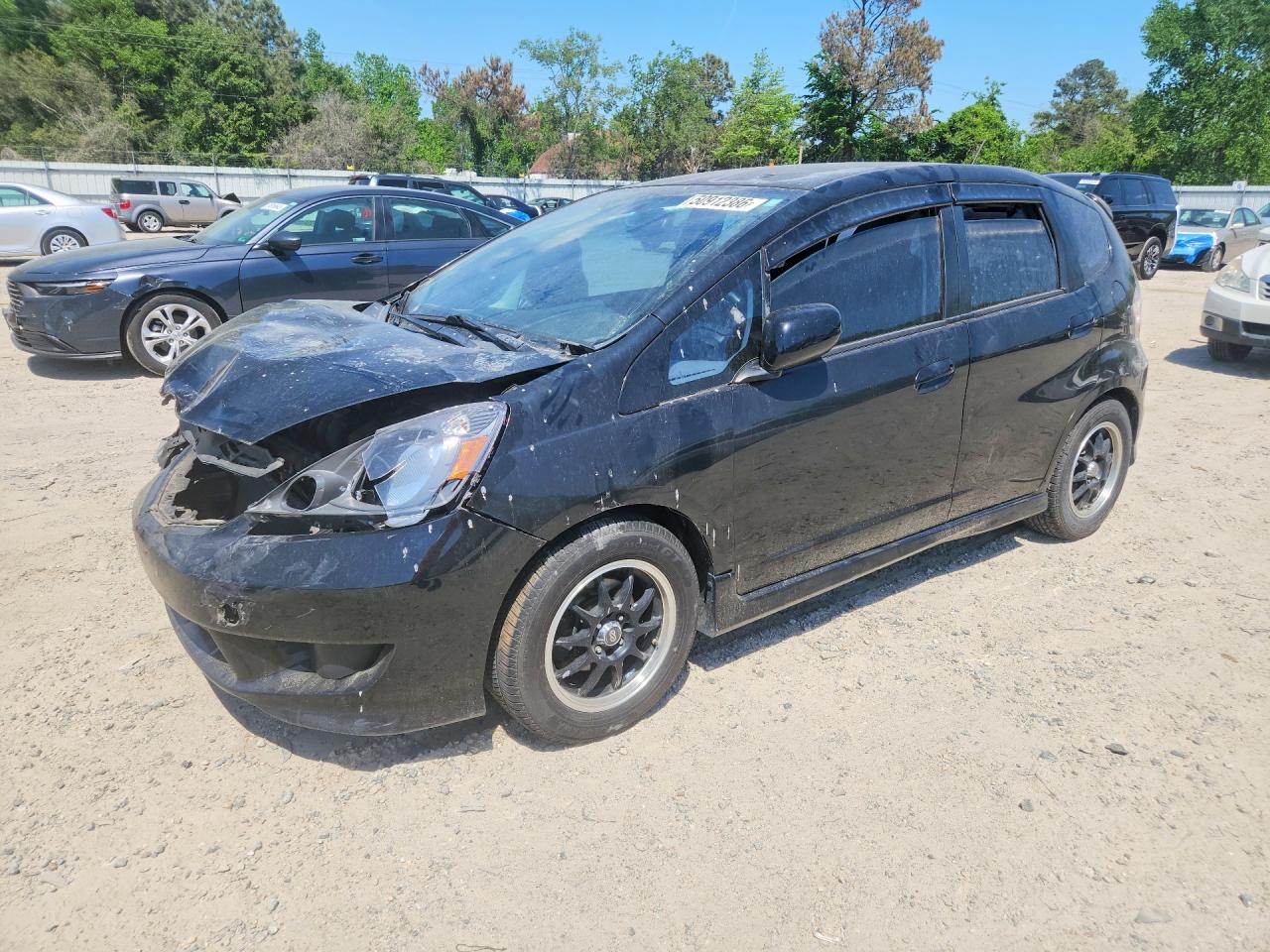 2009 Honda Fit Sport Черный vin: JHMGE88679S014162