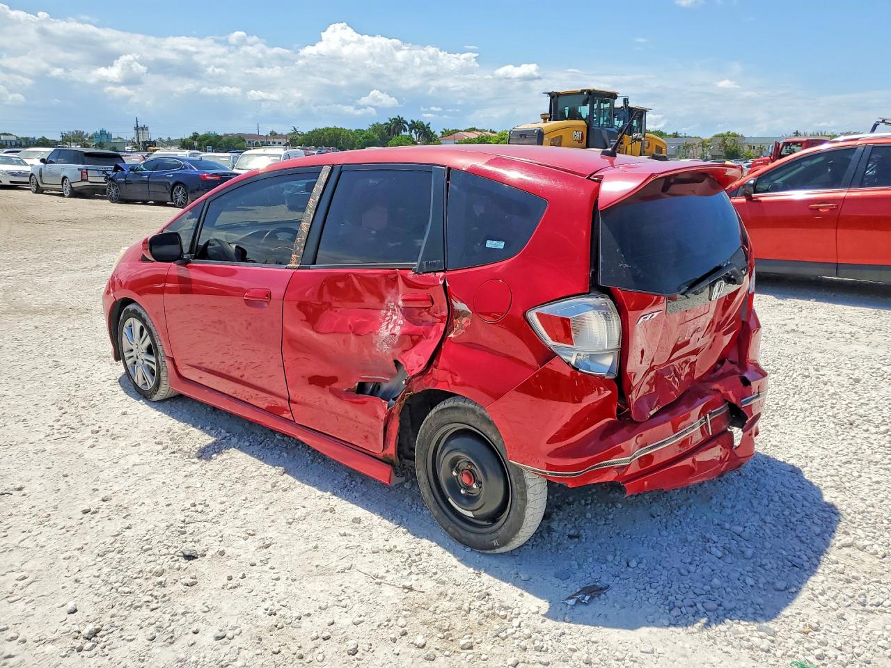 2009 Honda Fit Sport Red vin: JHMGE88679S058453