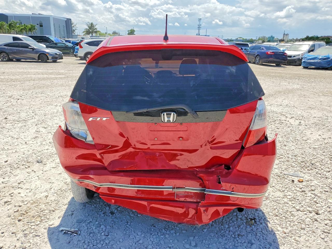 2009 Honda Fit Sport Red vin: JHMGE88679S058453