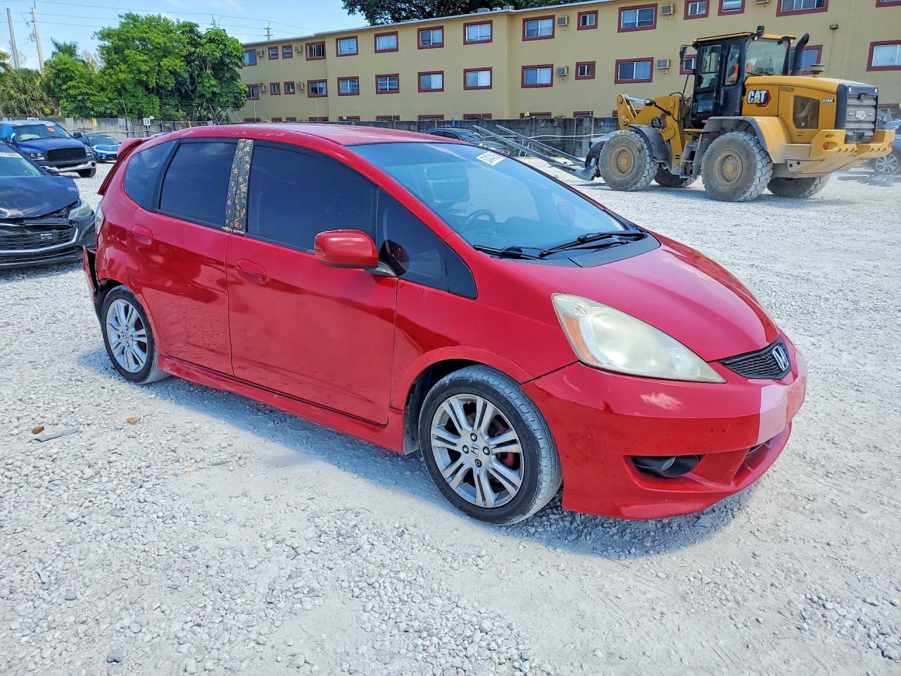 2009 Honda Fit Sport Red vin: JHMGE88679S058453
