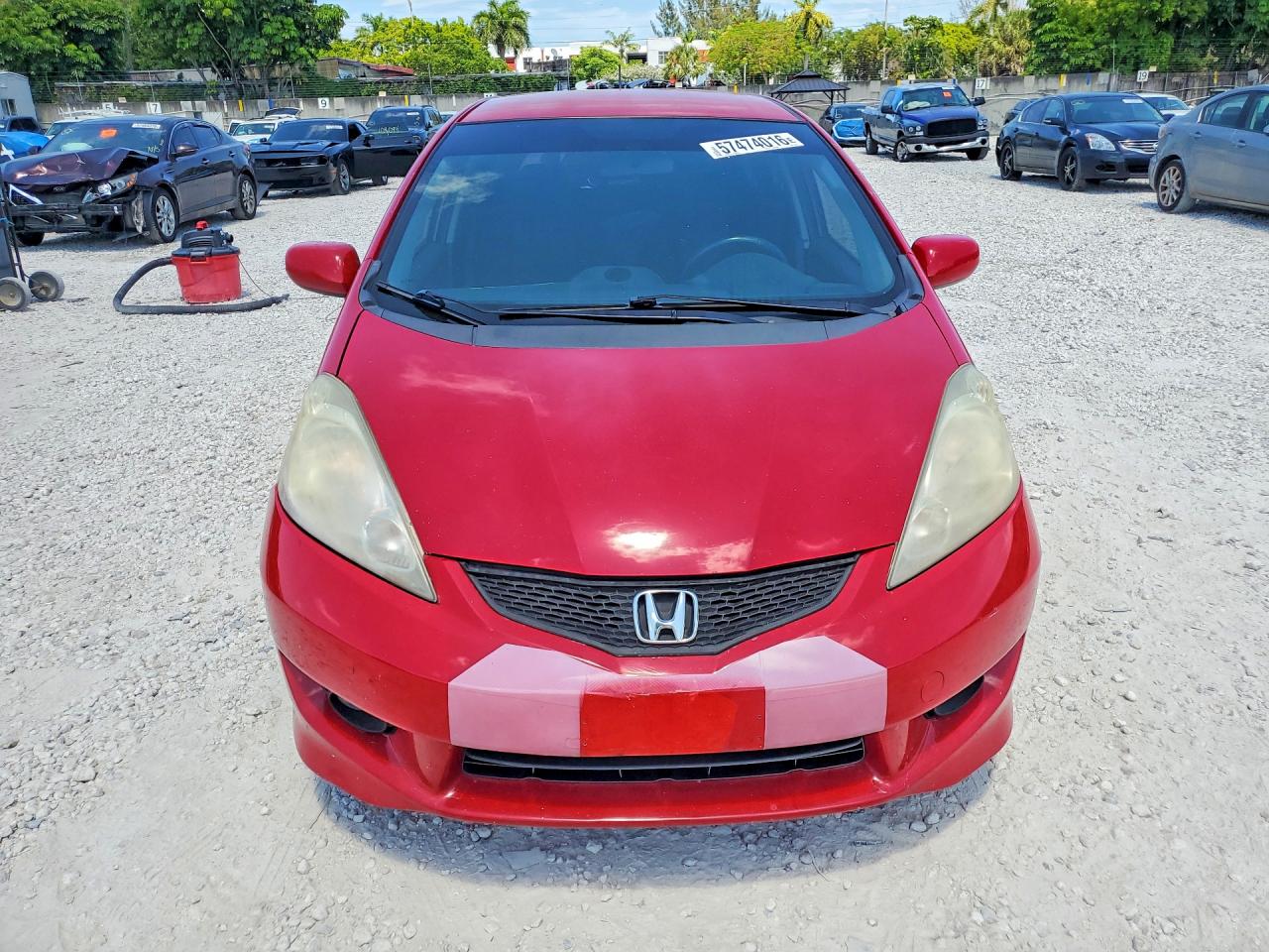 2009 Honda Fit Sport Red vin: JHMGE88679S058453